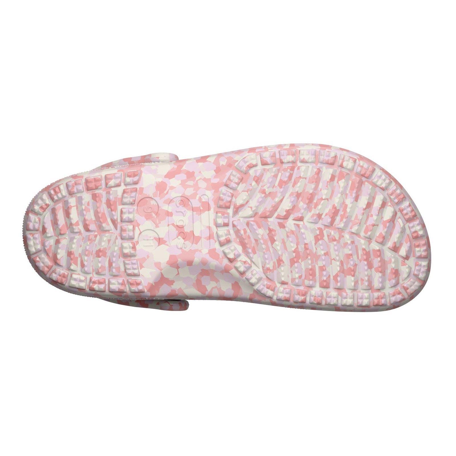 Crocs Classic Confetti Thermoplastic Women's Pink Milk/Mulit Clogs 3/5
