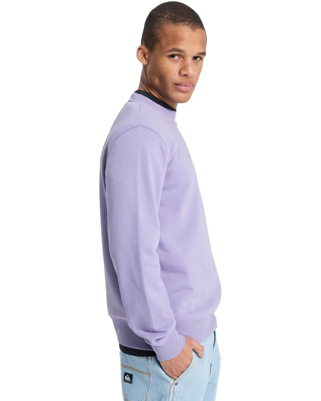Sweat GRAPHIC Violet Homme 3/4