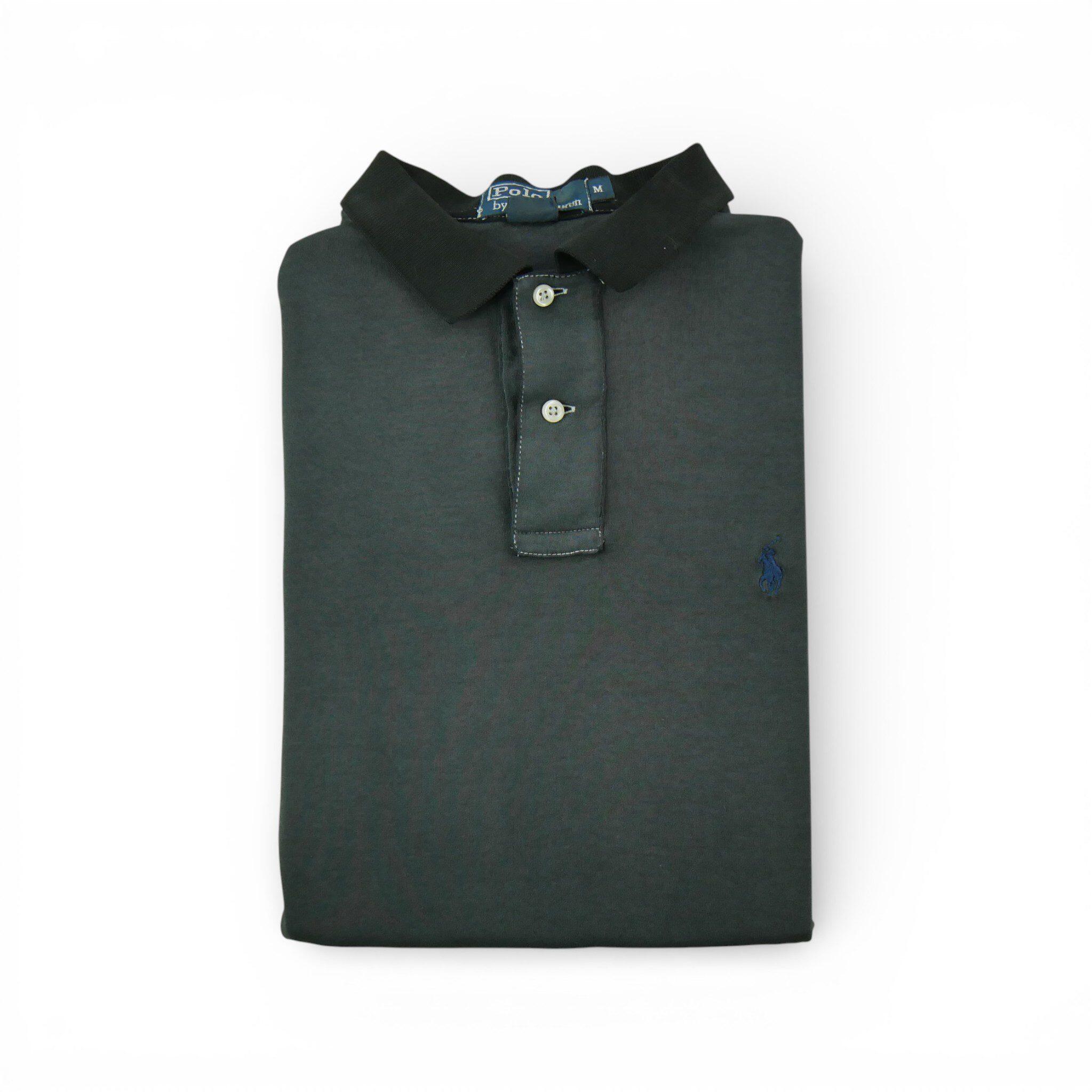 RALPH LAUREN Reconditionné - Polo manches courtes Homme Noir - Bon État