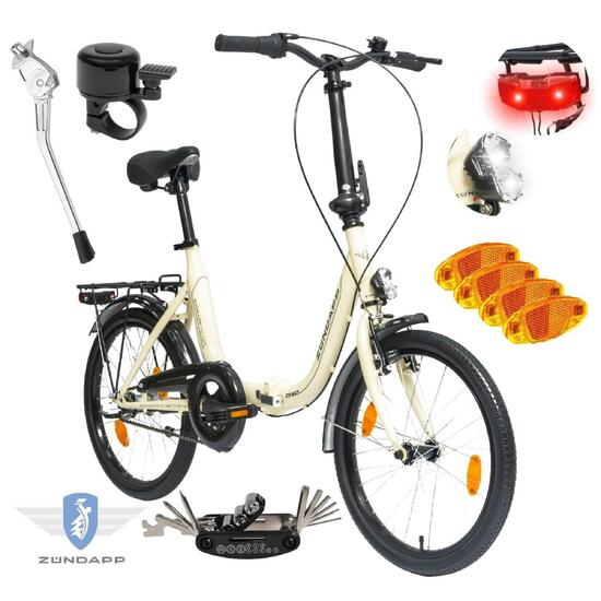 Rower Męski Damski Składany 20" SHIMANO Nexus Składak Bagażnik Światła