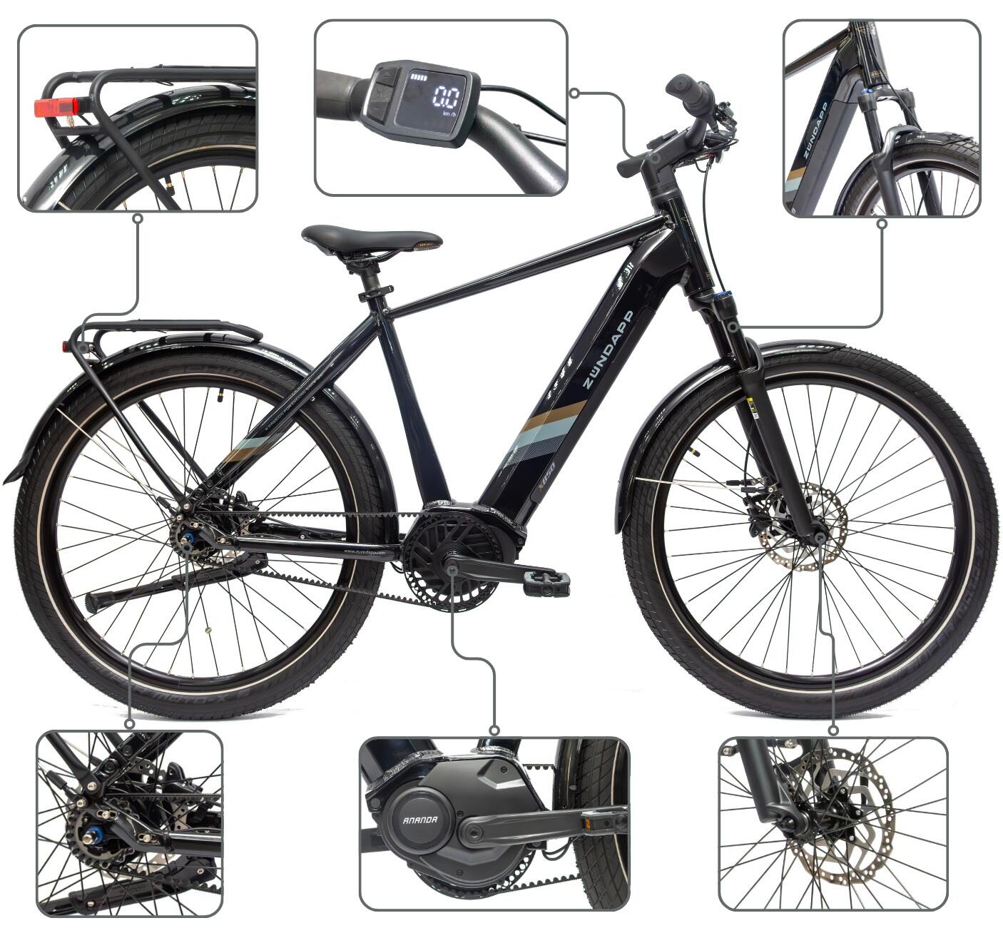 Rower Elektryczny Miejski Zündapp X850 Koła 27,5" 3/5