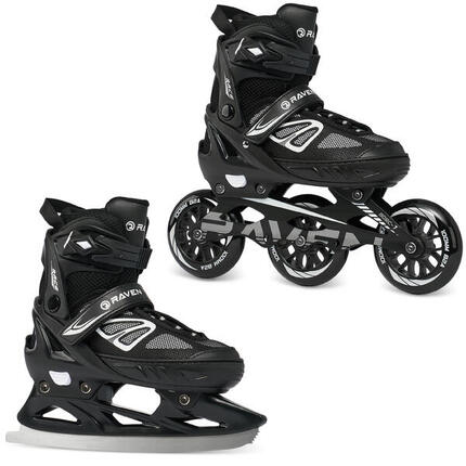 Rolki Łyżwy Regulowane unisex 2w1 Raven Advance Big Wheels