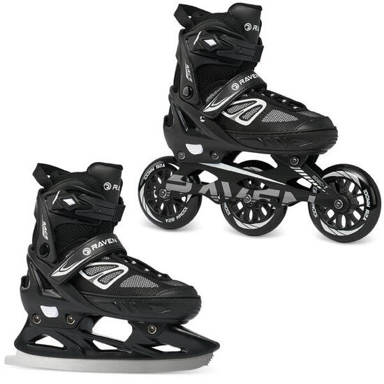 Rolki Łyżwy Regulowane unisex 2w1 Raven Advance Big Wheels