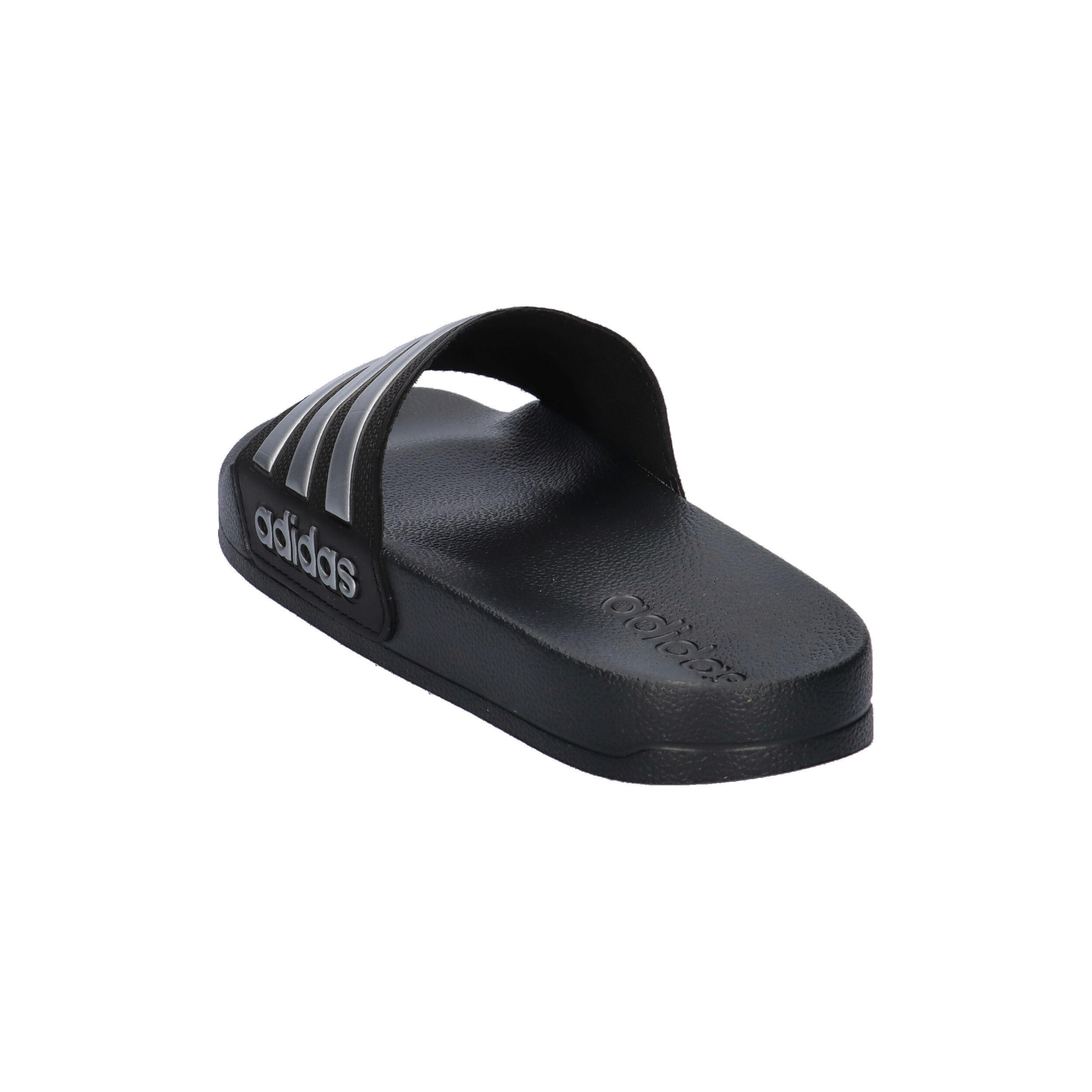 Ciabatta ragazzo adidas adilette shower k - nero\argento 4/7