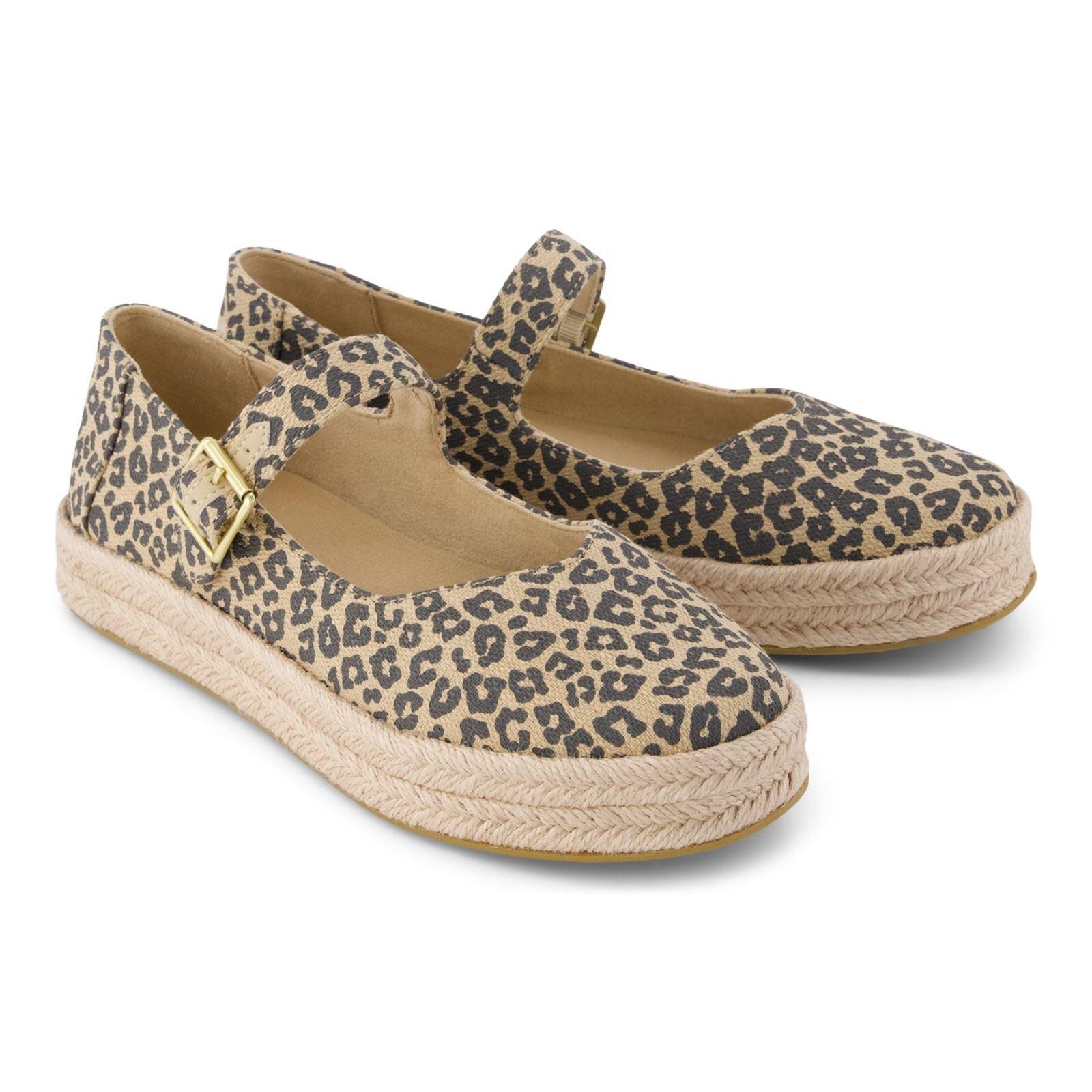 TOMS Carolina Mary Jane Textile Women's Oatmeal Espadrilles 3/6