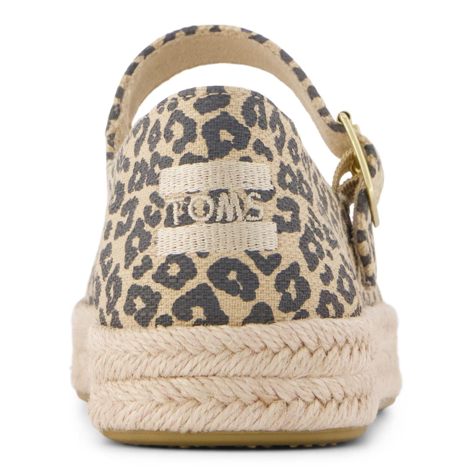 TOMS Carolina Mary Jane Textile Women's Oatmeal Espadrilles 2/6
