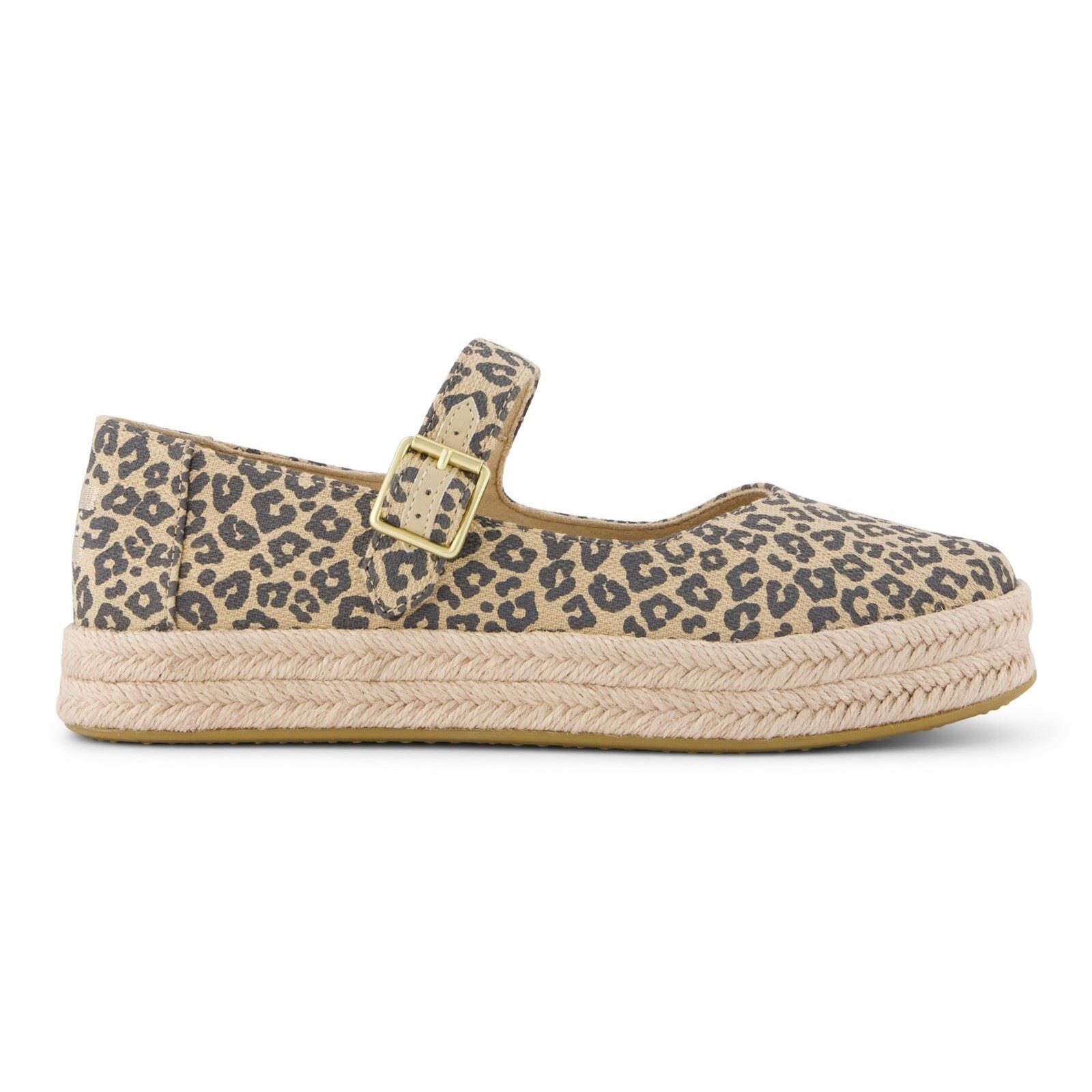 TOMS Carolina Mary Jane Textile Women's Oatmeal Espadrilles 6/6