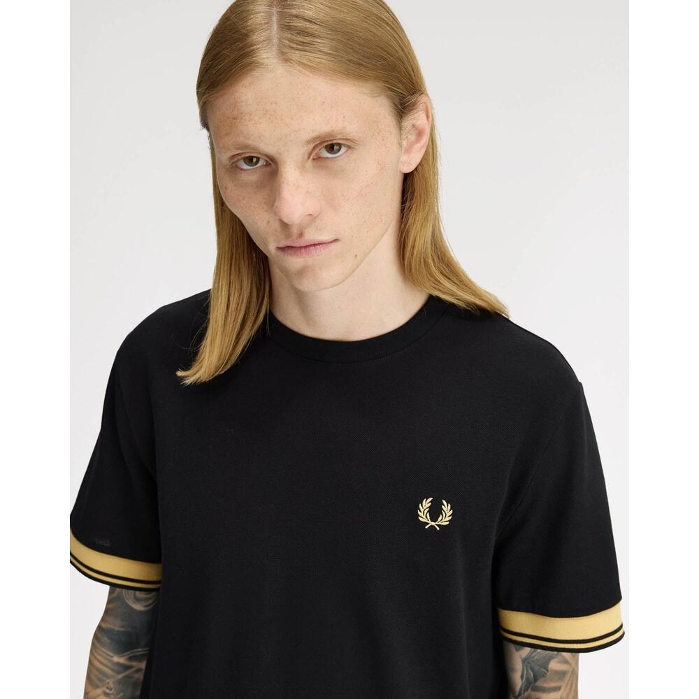 T-Shirt Herren Fred Perry Schwarz 5/6
