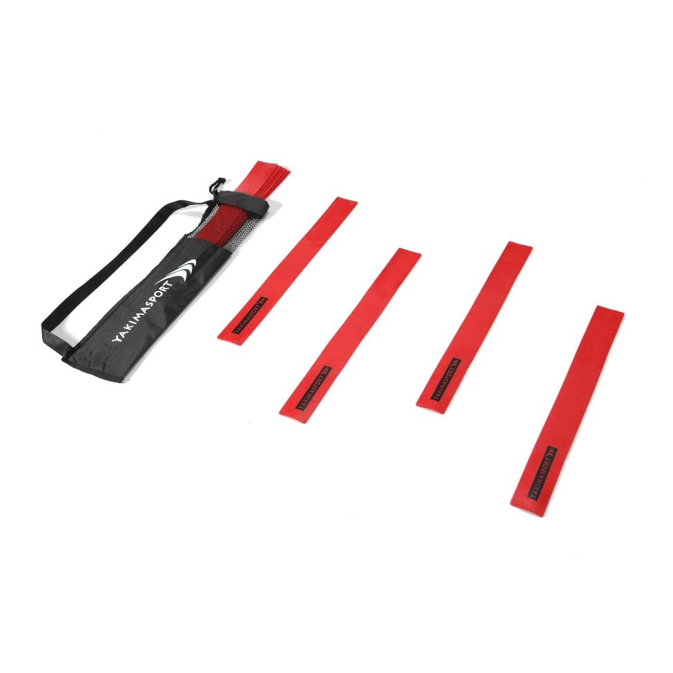 YAKIMASPORT Flache Spielfeldmarkierungen 10er-Set, Gummi, Blau 6/6