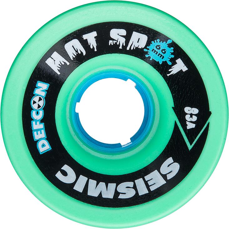 Seismic - Roues Skate Seismic Wheels Hot Spot 66x49mm 83a Mint Defcon Whhtspt66/83a Def - Roue - Vert - No Size - Decathlon