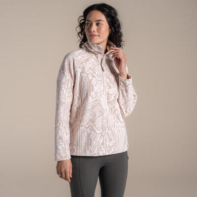 Annjela fleece met halve rits voor dames