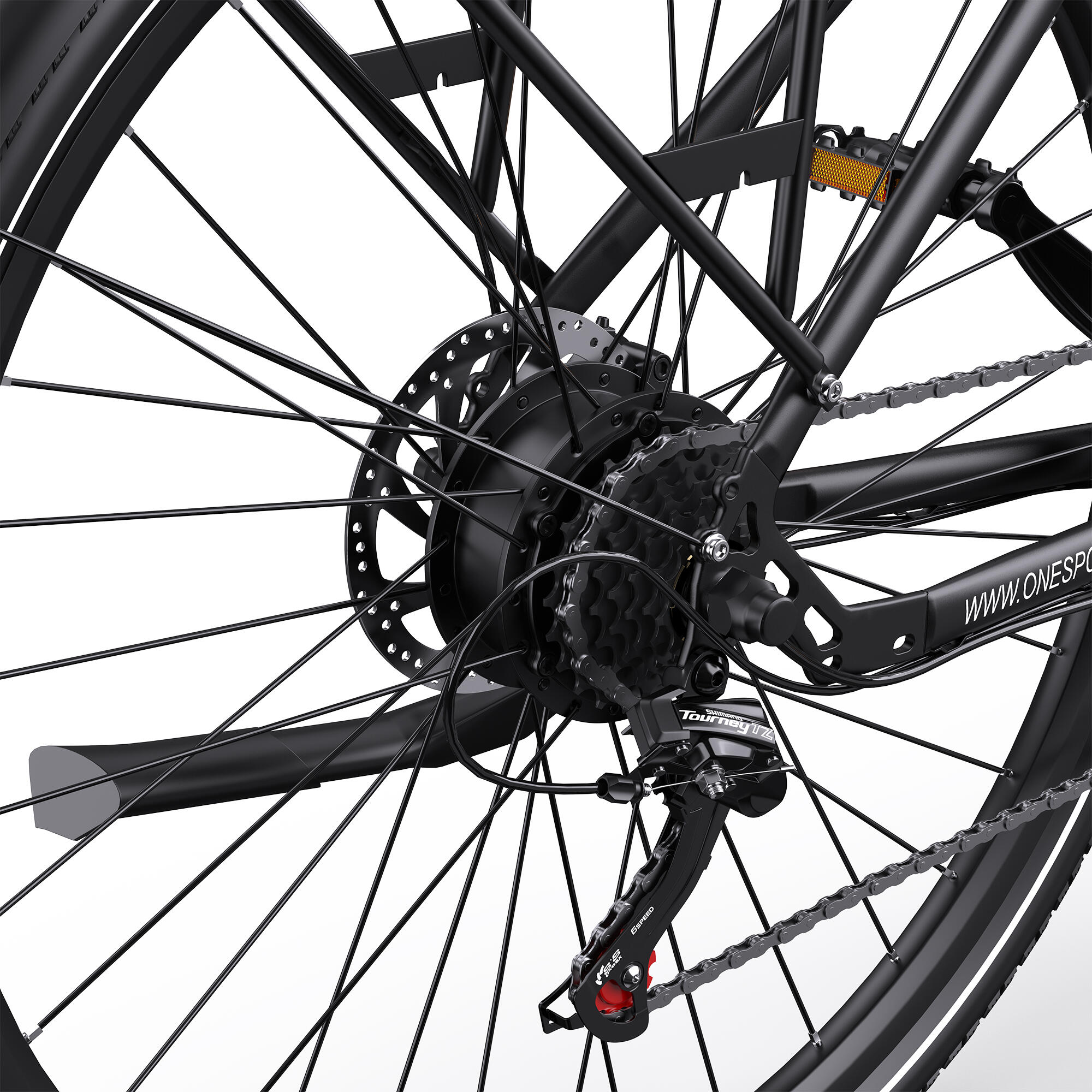 Bicicleta eléctrica urbana unisex OT12 – Ciclismo urbano, motor 250W, autonomía 4/6