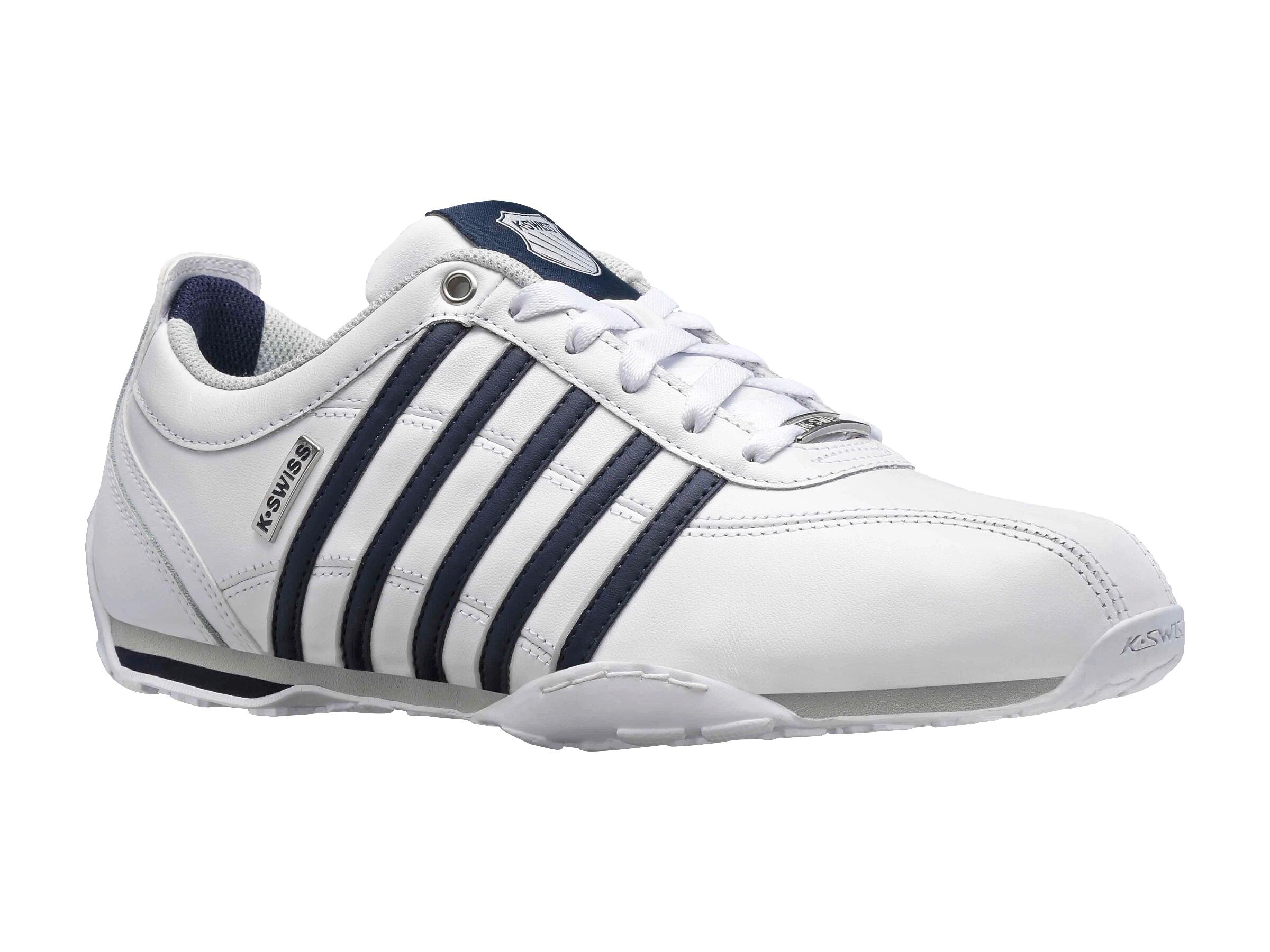 Zapatillas K-SWISS de caballero en piel, zapatilla deportiva clásica blanca 2/5