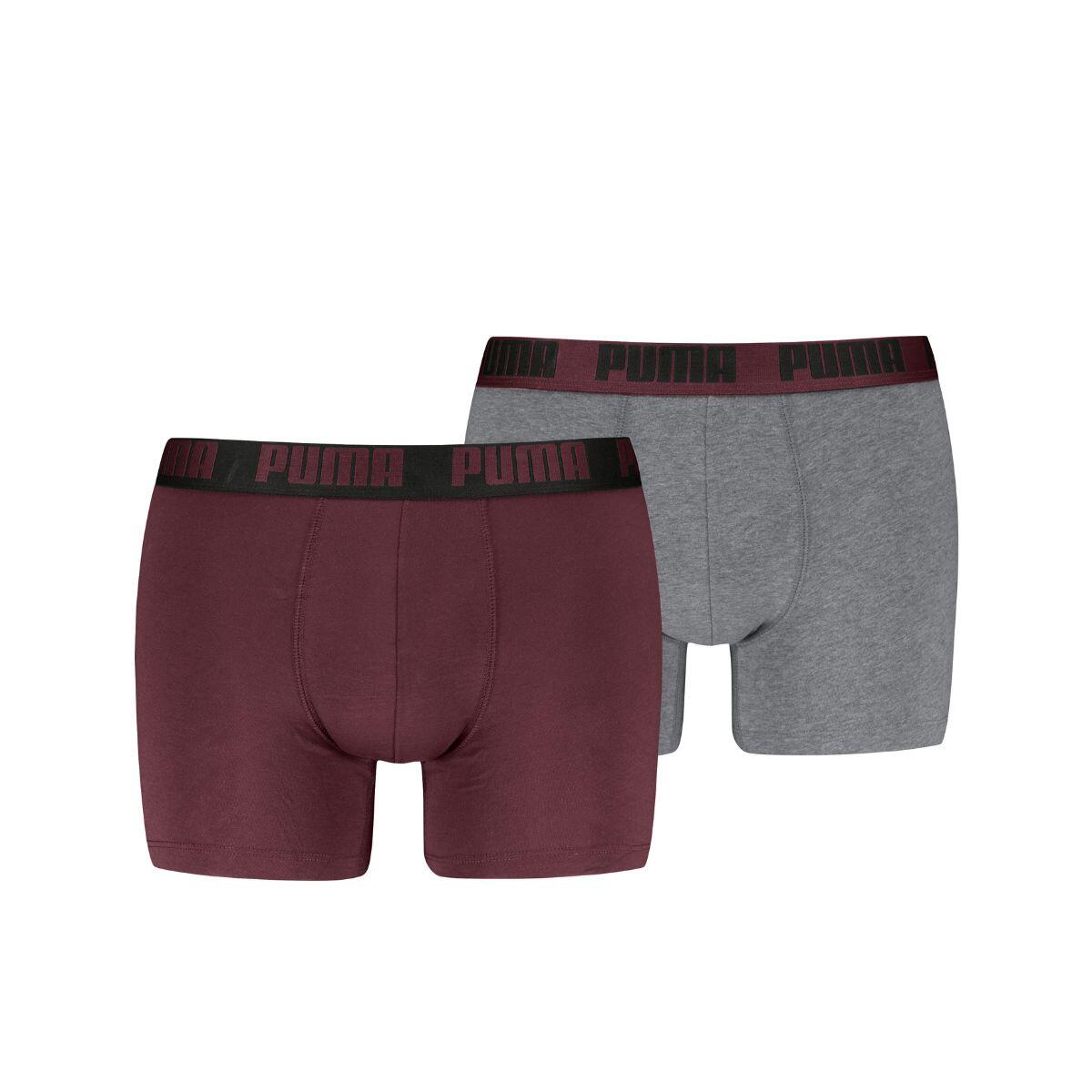 Puma calzoncillos bóxer para hombre pack de 6 Black / Burgundy / Grey 5/7