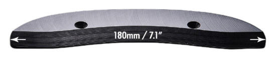 Accessoires Skate - Seismic Skid Plate Round Profile 180Mm Black Skid Ossqtail 1