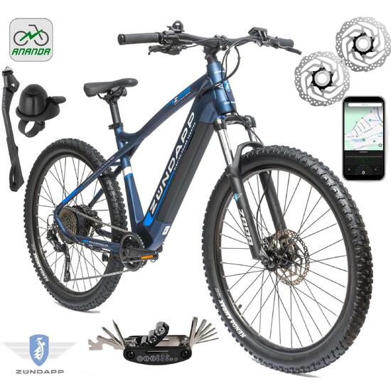 Rower Elektryczny Męski Damski Górski 27,5 MTB Deore LCD Aplikacja NFC 2025