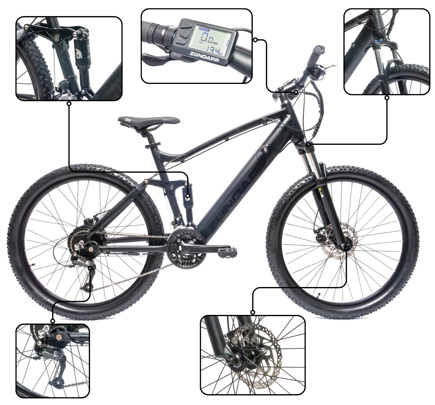 Rower Elektryczny Górski Zündapp XFS Koła 27,5" 3/5