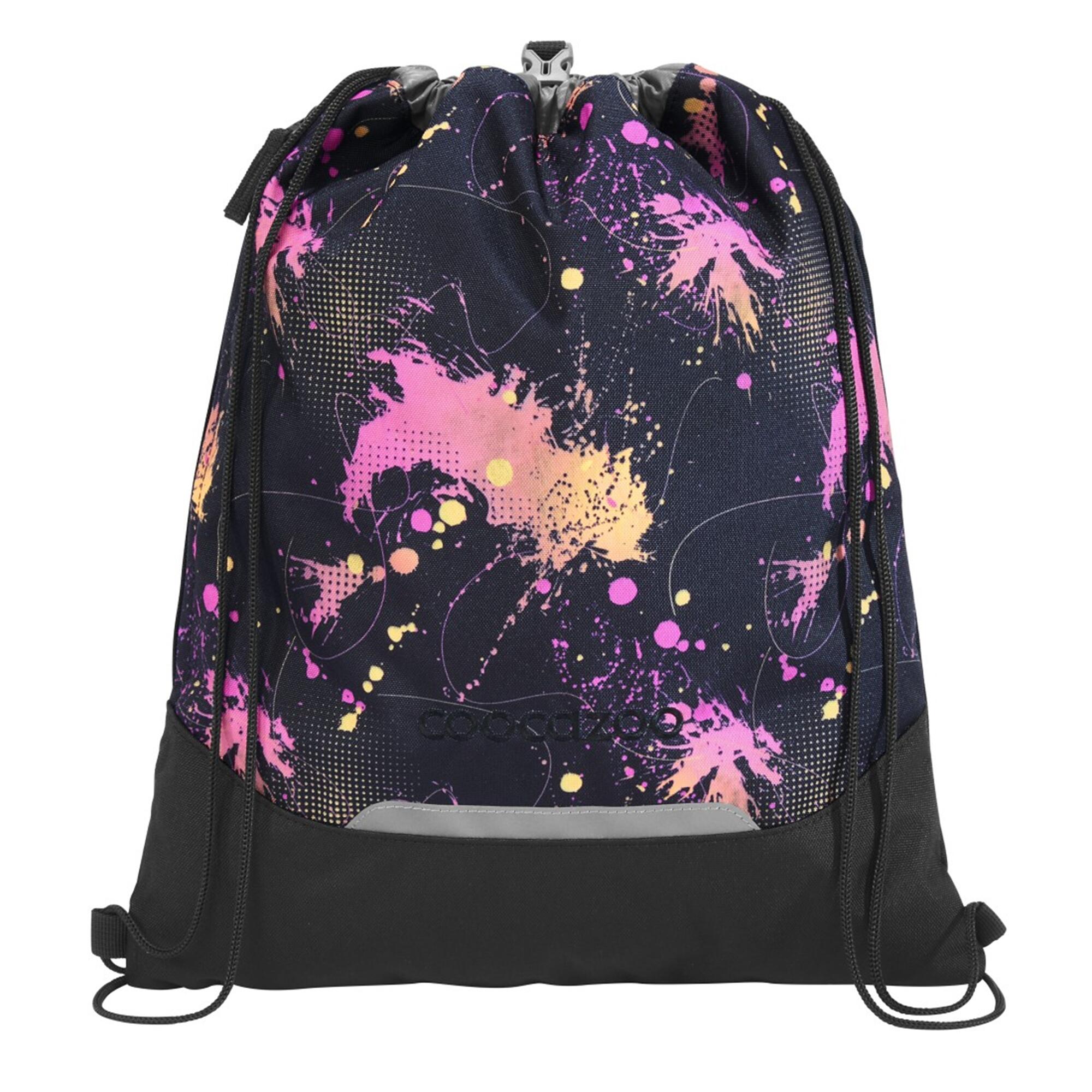 SCHWARZ / rosa / fluoreszierendes Hellgelb