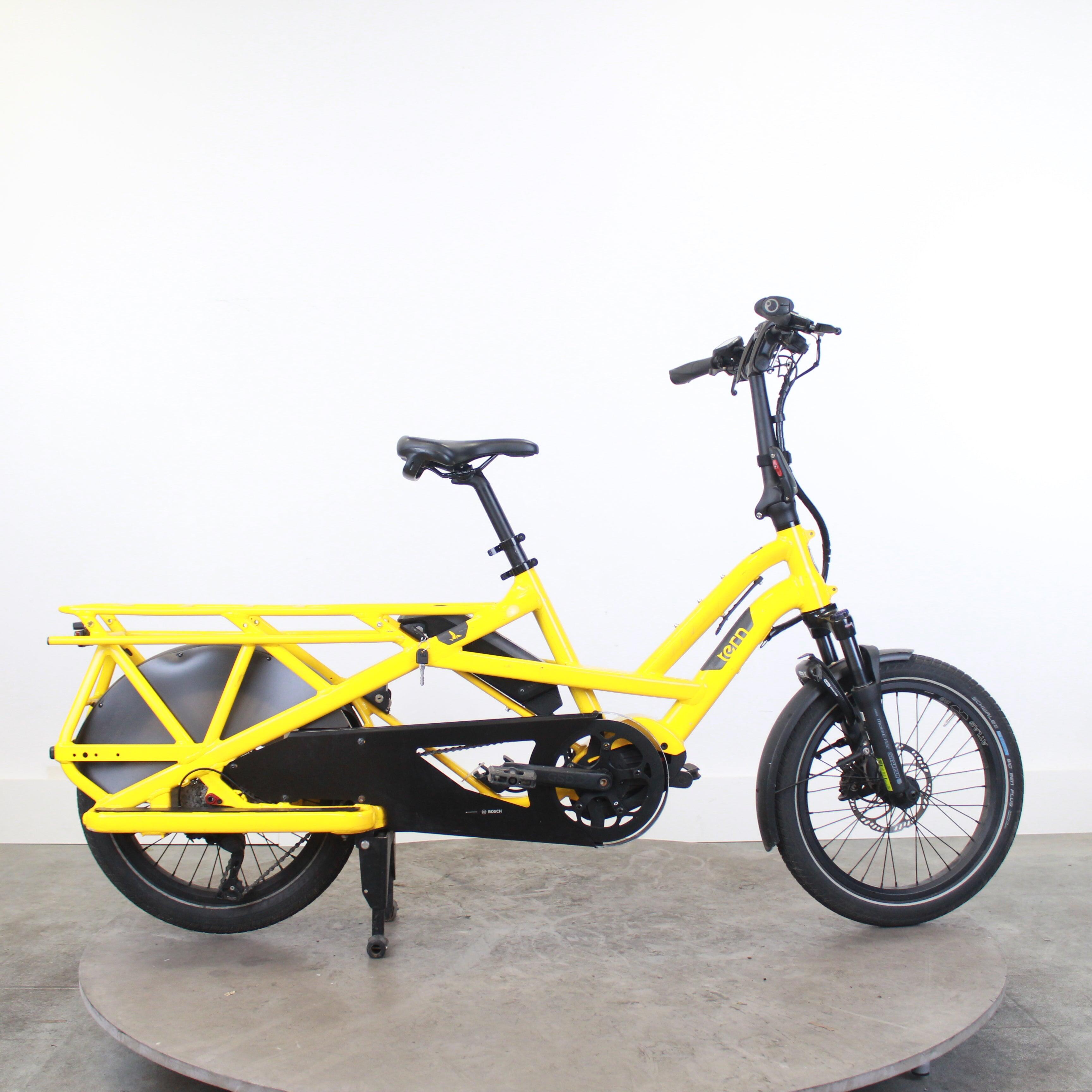 Tern - Reconditionné - Longtail Électrique Gsd S10 - Très Bon État - Vélo Ville - Jaune - Taille Unique - Decathlon