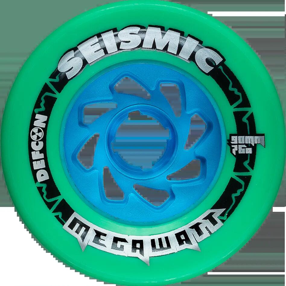 Skateboard Wheels - Megawatt - 90x58 mm 76a - Mint Defcon - Whlmgwt90 76A - Seis
