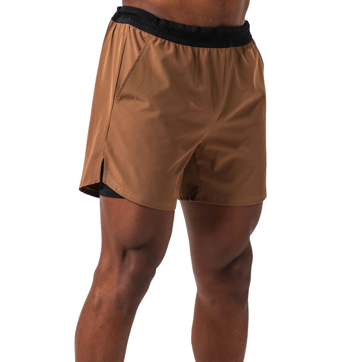 Pantaloni Drop Shot Marrone globale 3/4