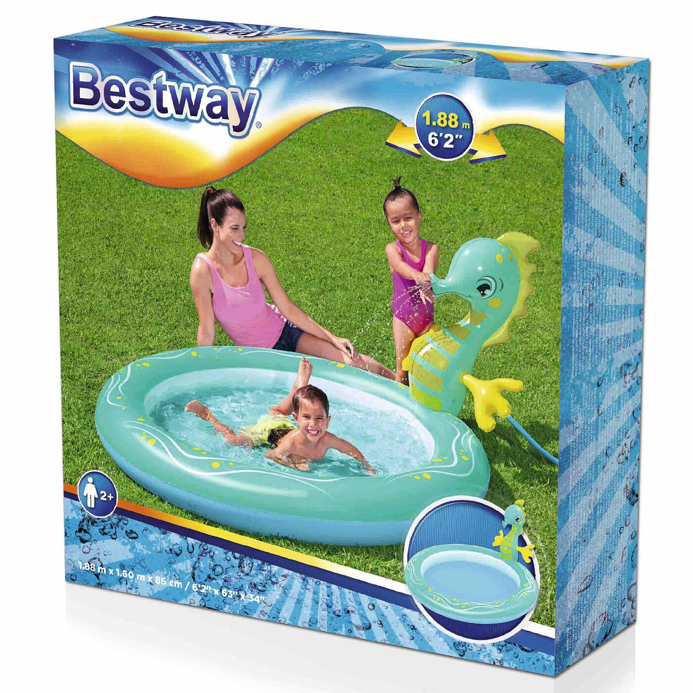 Aufblasbares Planschbecken für Kinder Bestway + 2 Jahre 7/7