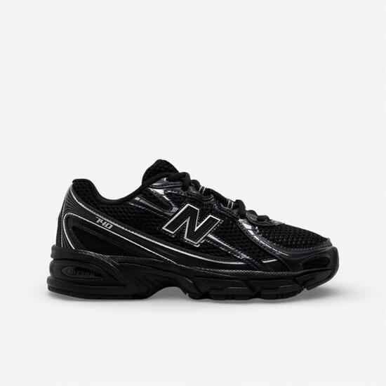 New Balance 740 Black Silver Metallic GS