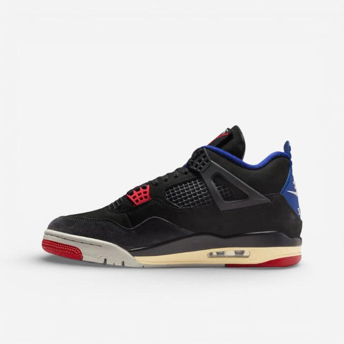 Air Jordan 4 Rare Air Black/Fire Red/Deep Royal Blue/Dark Smoke Grey/Tech Grey 2/4
