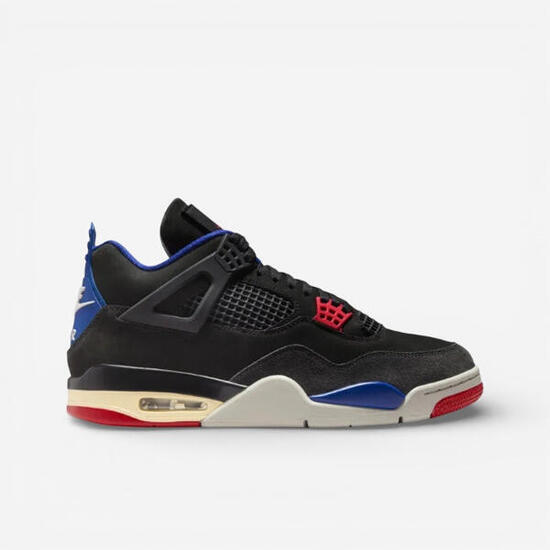 Air Jordan 4 Rare Air Black/Fire Red/Deep Royal Blue/Dark Smoke Grey/Tech Grey