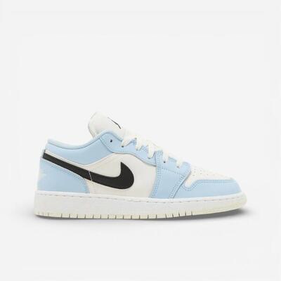 Jordan 1 Low Ice Blue Black (GS)
