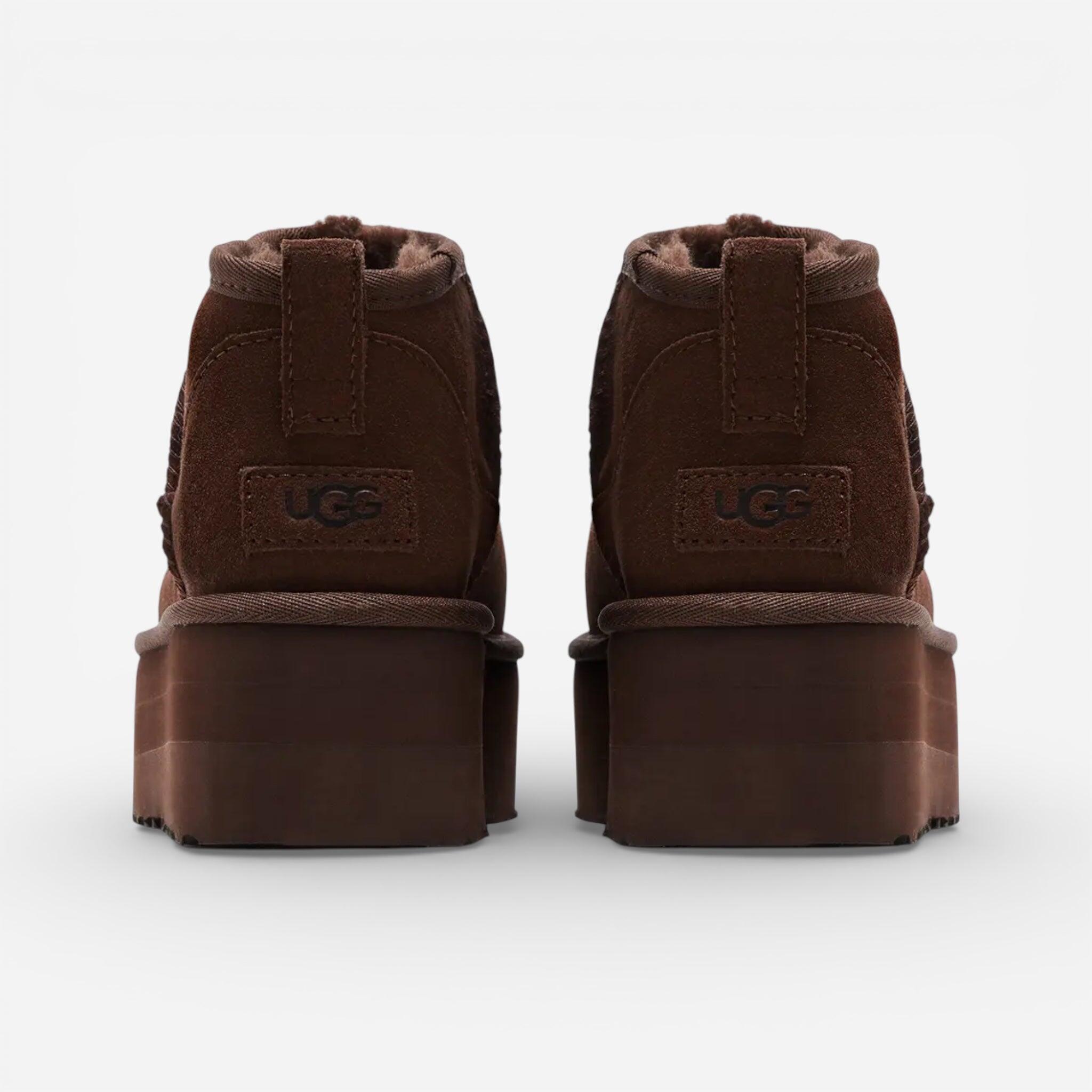 UGG Classic Ultra Mini Platform Boot Burnt Cedar (Women's) 3/4