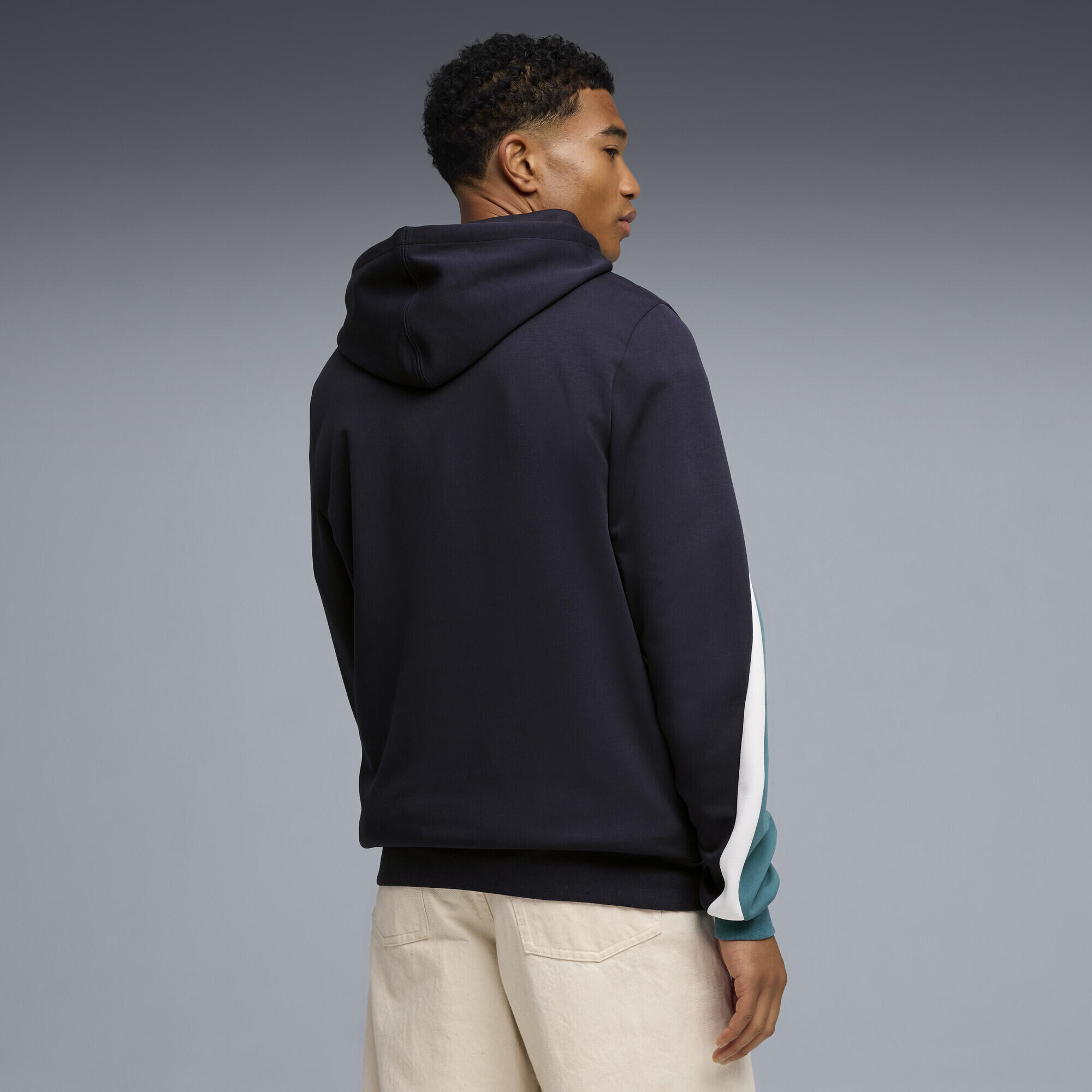 Felpa con cappuccio a blocchi di colore Essentials da uomo PUMA 3/5