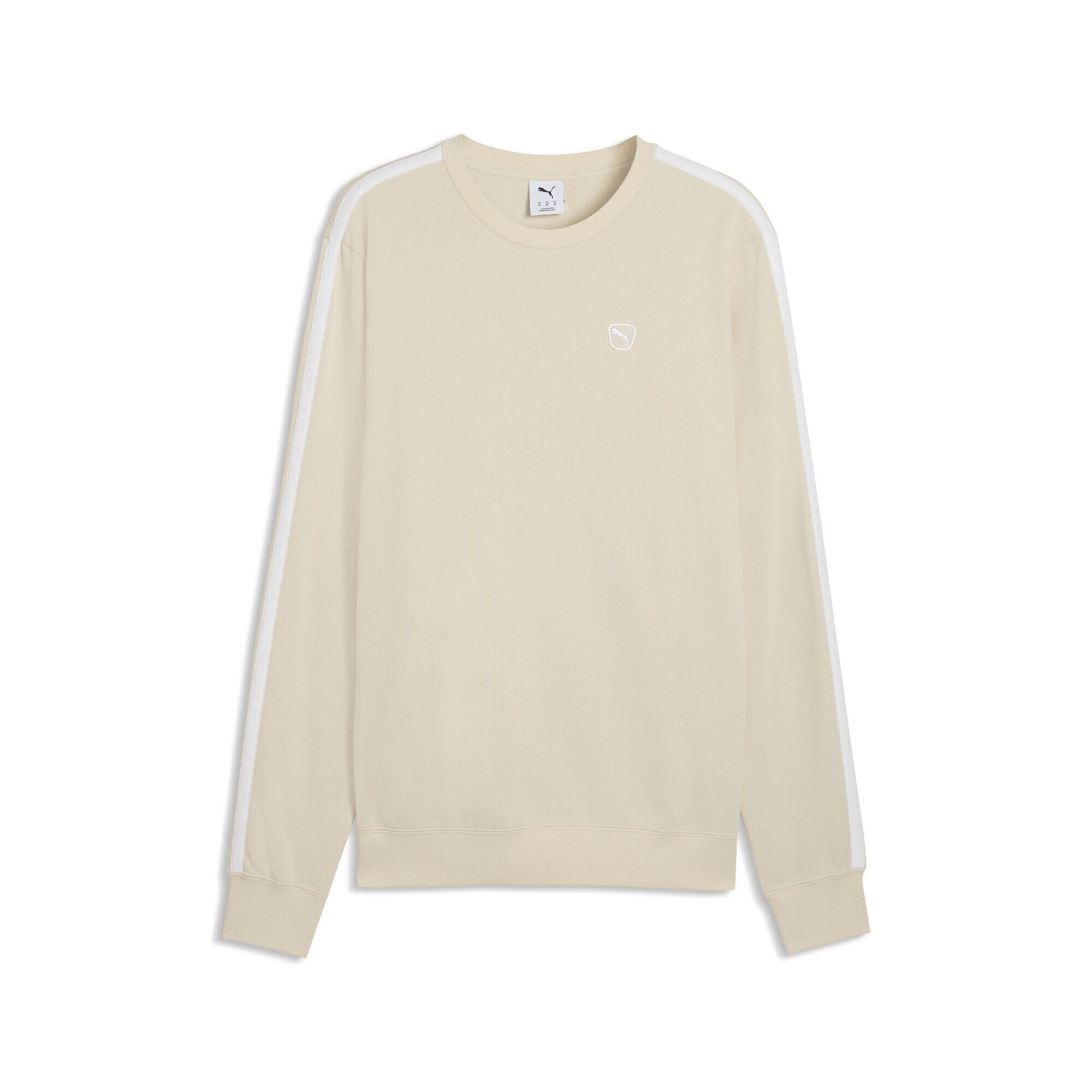 Puma - Sweat À Col Rond Essentials Elevated Homme Puma - Pull - Beige|blanc - Decathlon