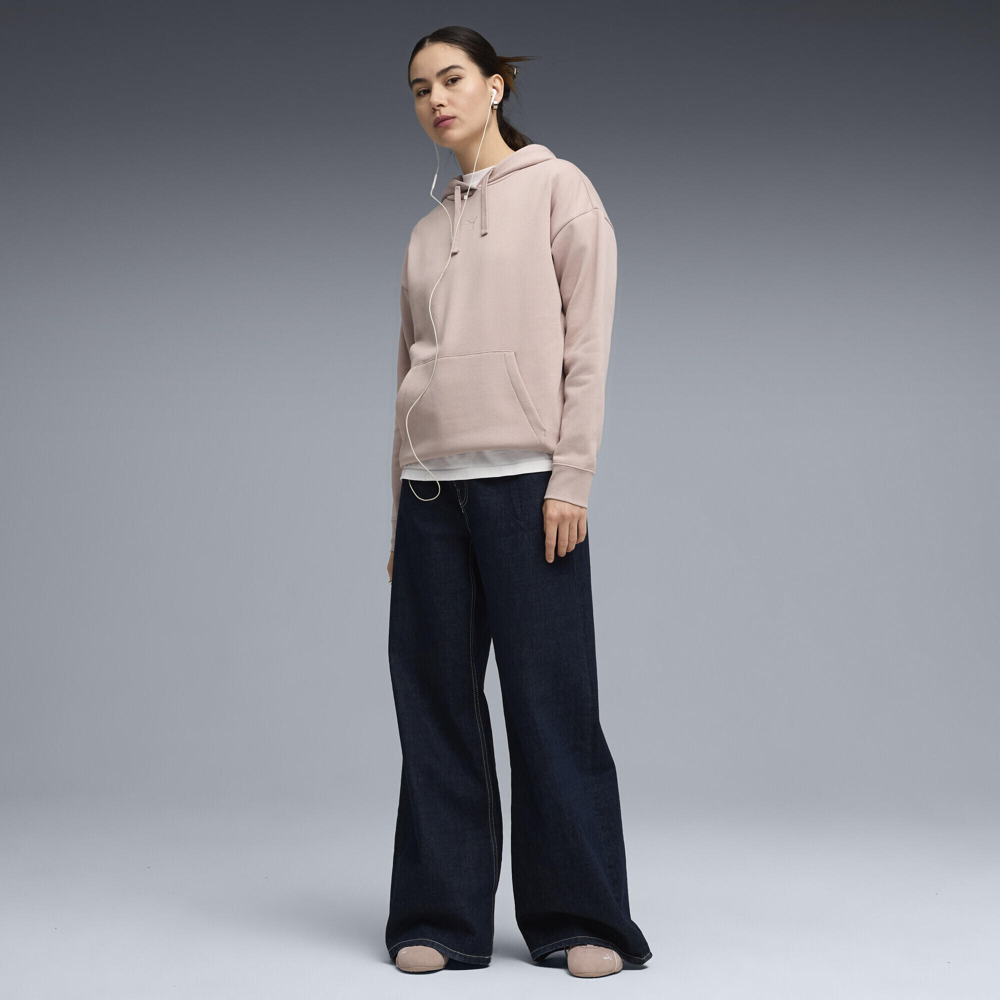 Essentials Fleece Relaxed Hoodie Damen PUMA 4/5