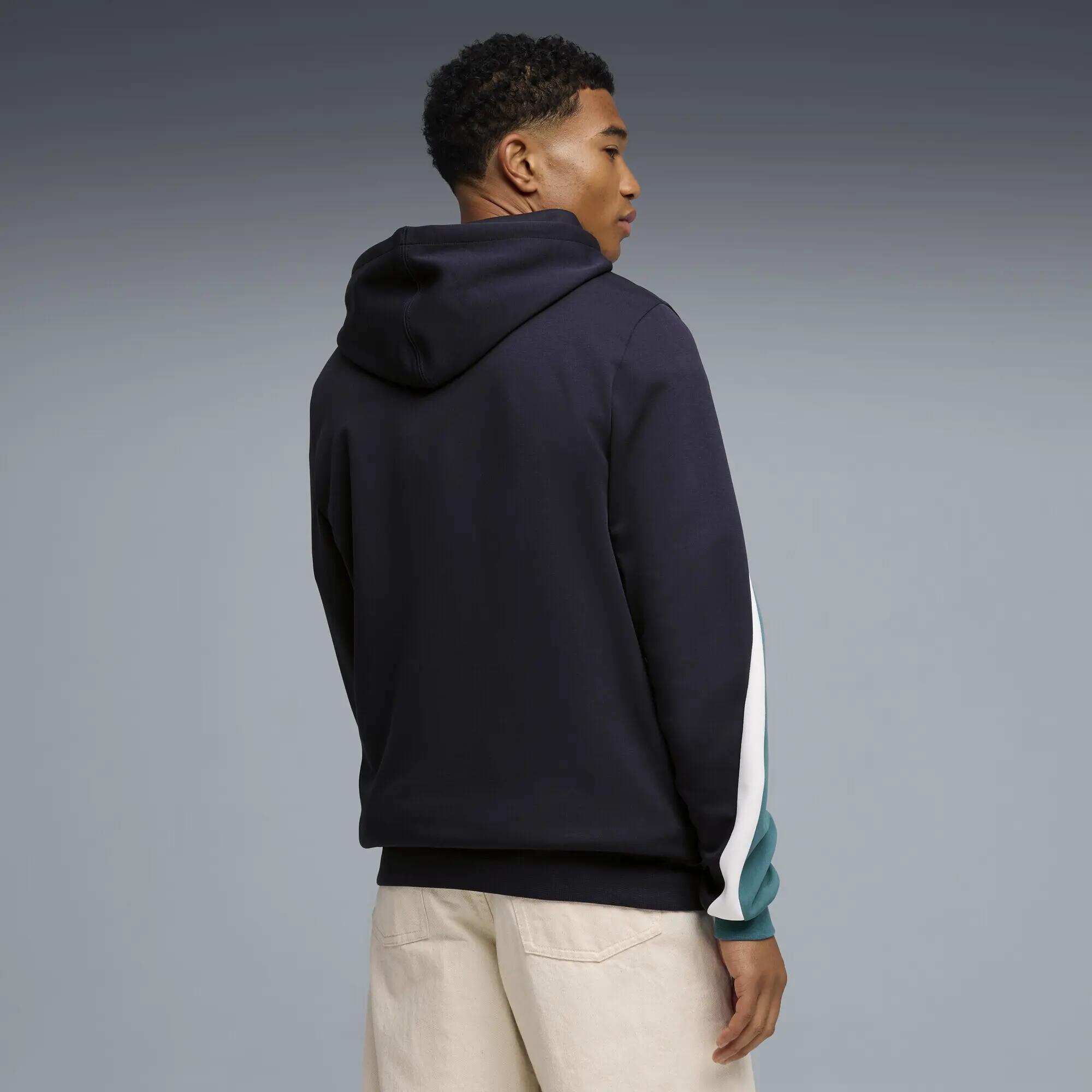 Felpa con cappuccio a blocchi di colore Essentials da uomo PUMA 3/5