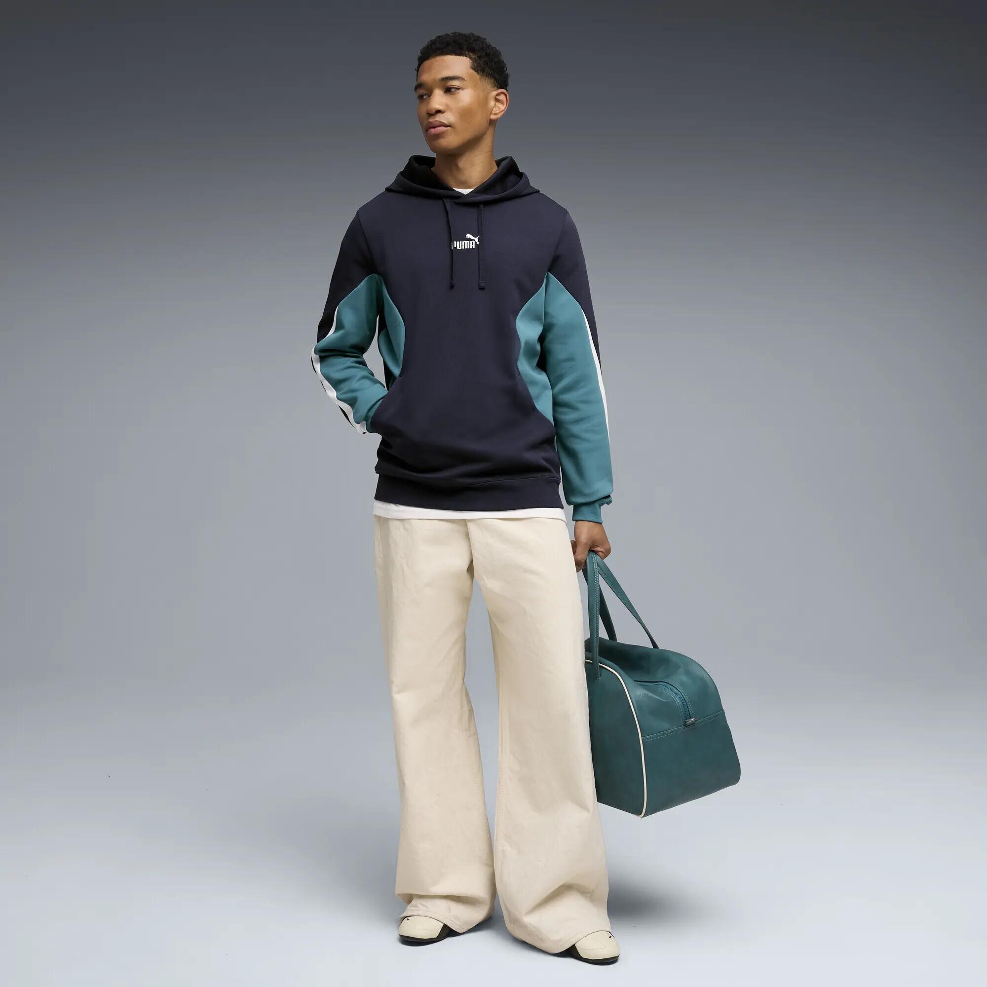 Felpa con cappuccio a blocchi di colore Essentials da uomo PUMA 4/5