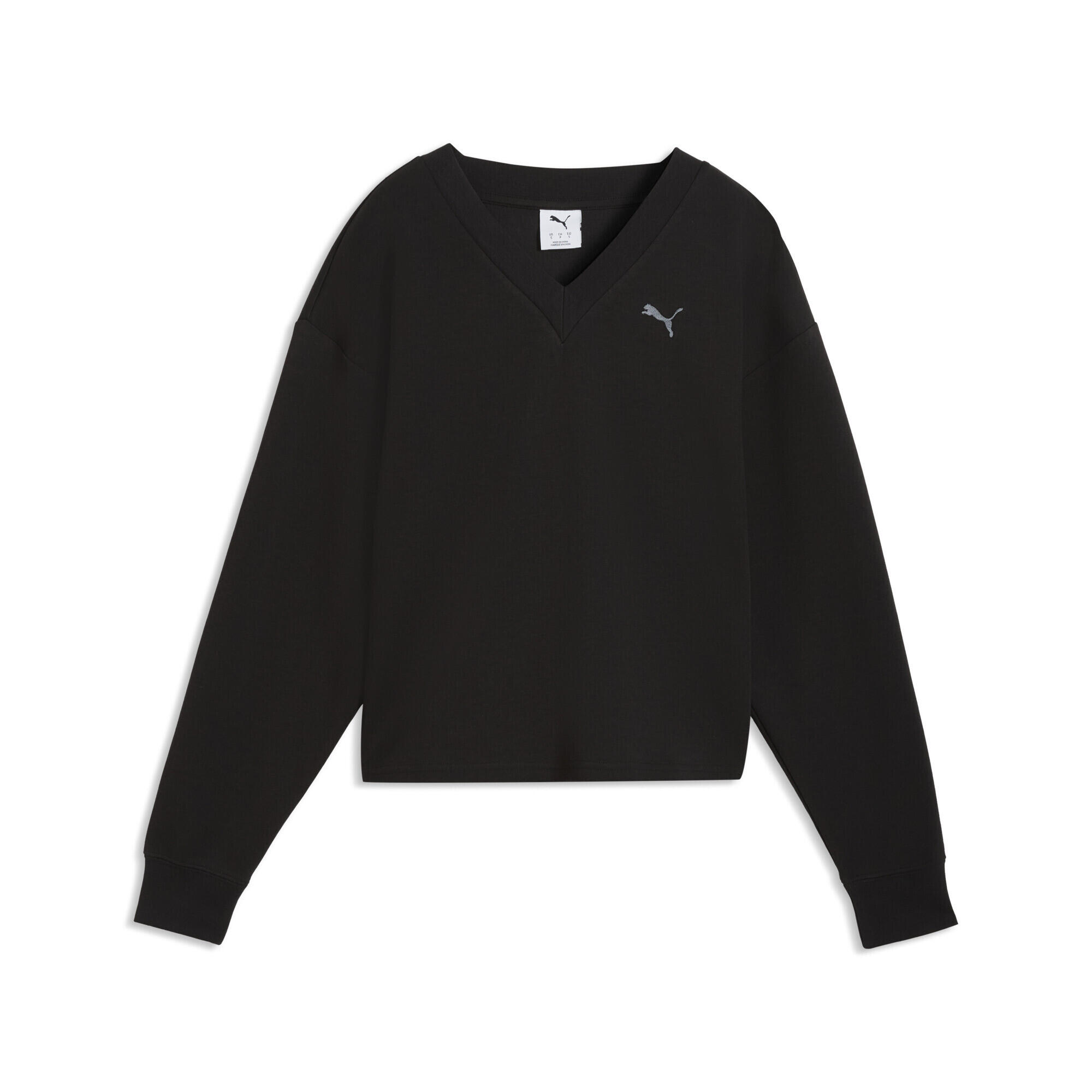 PUMA Dámský běh svetr pohodlný střih Essentials Elevated PUMA