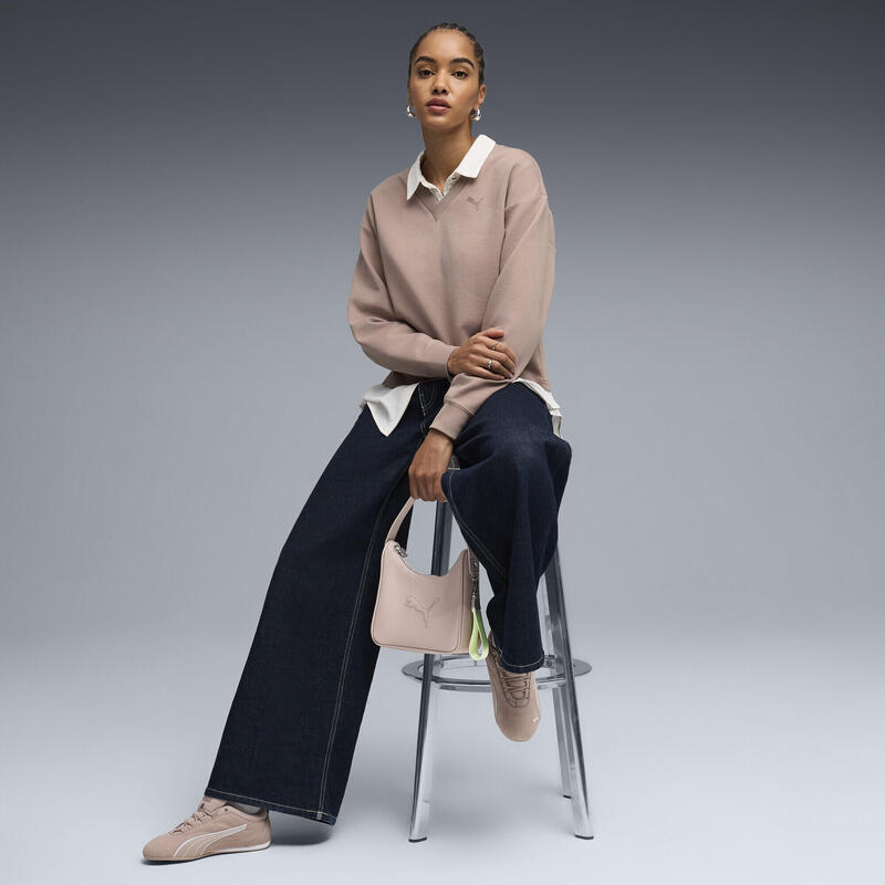 Pulover femei decolteu în V Essentials Elevated, negru PUMA