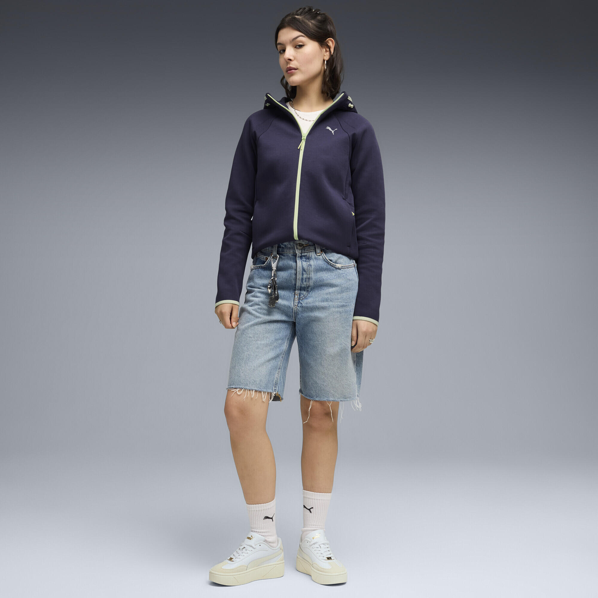 Felpa con cappuccio e zip integrale Evostripe da donna PUMA 4/5