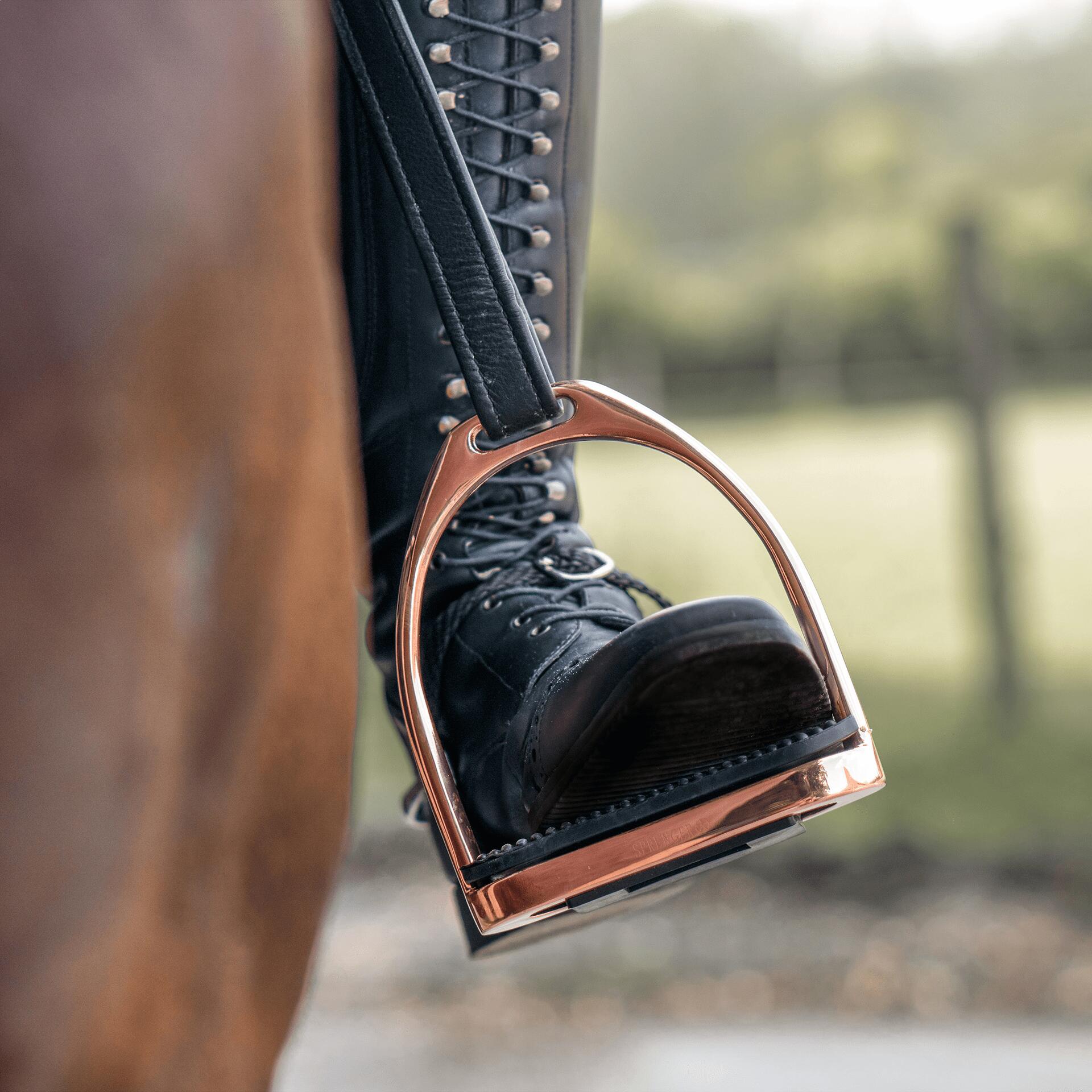Lot de 2 Étriers pour cheval Sprenger Caoutchouc 6/7