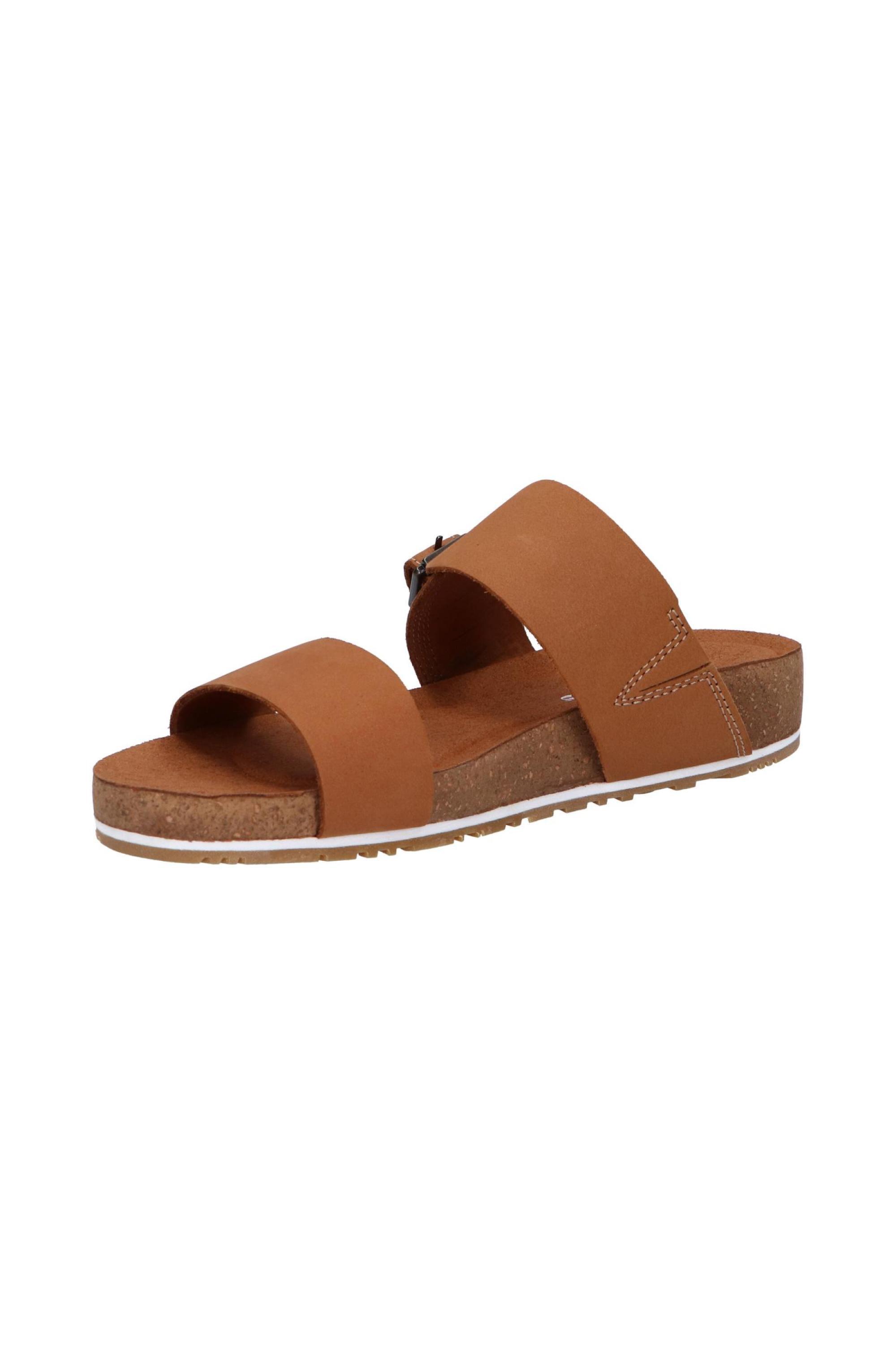 Klapki skórzane damskie brązowe TIMBERLAND MALIBU WAVES SLIDE RUST NUBUCK 3/6