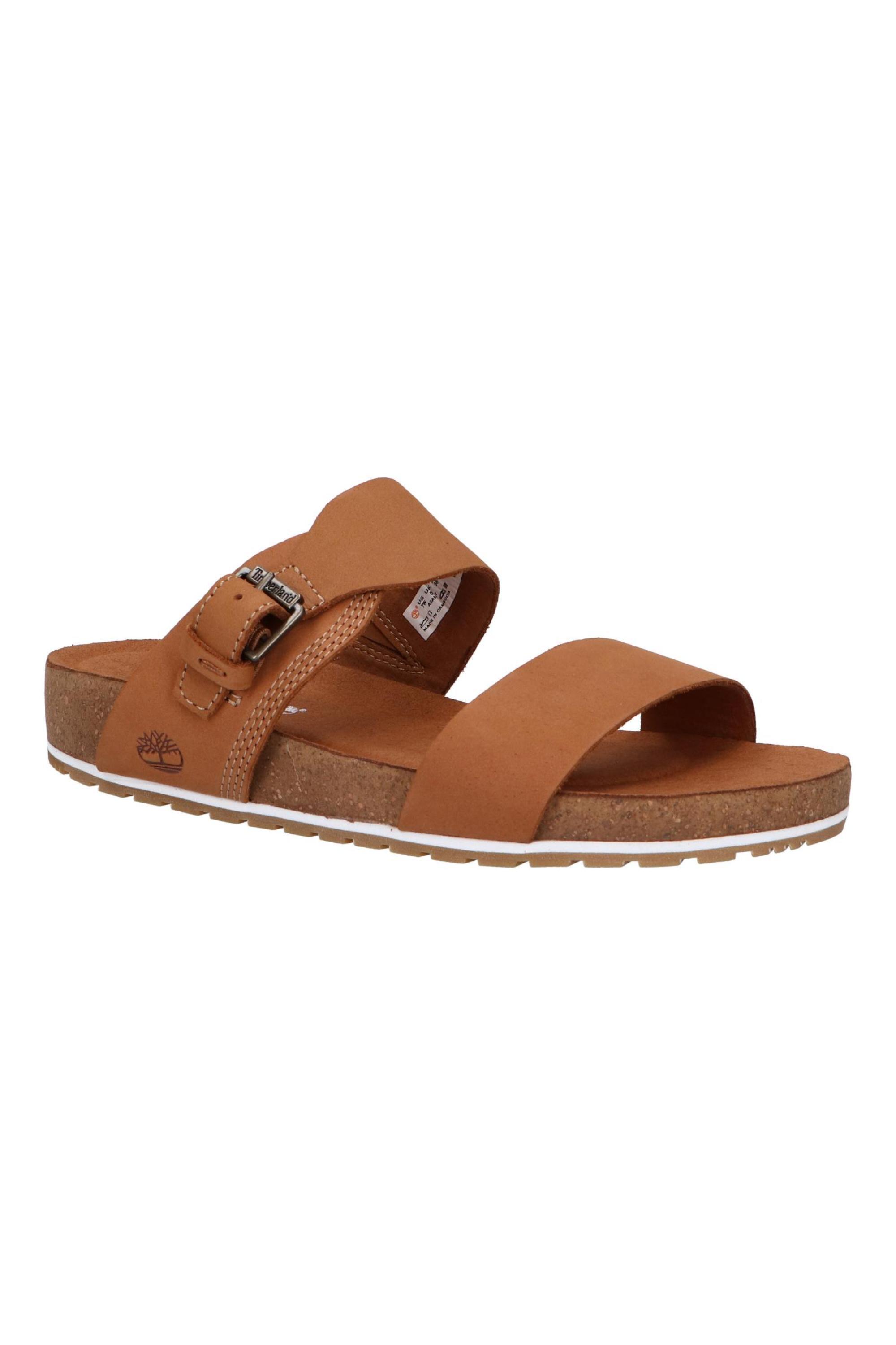 Klapki skórzane damskie brązowe TIMBERLAND MALIBU WAVES SLIDE RUST NUBUCK 2/6