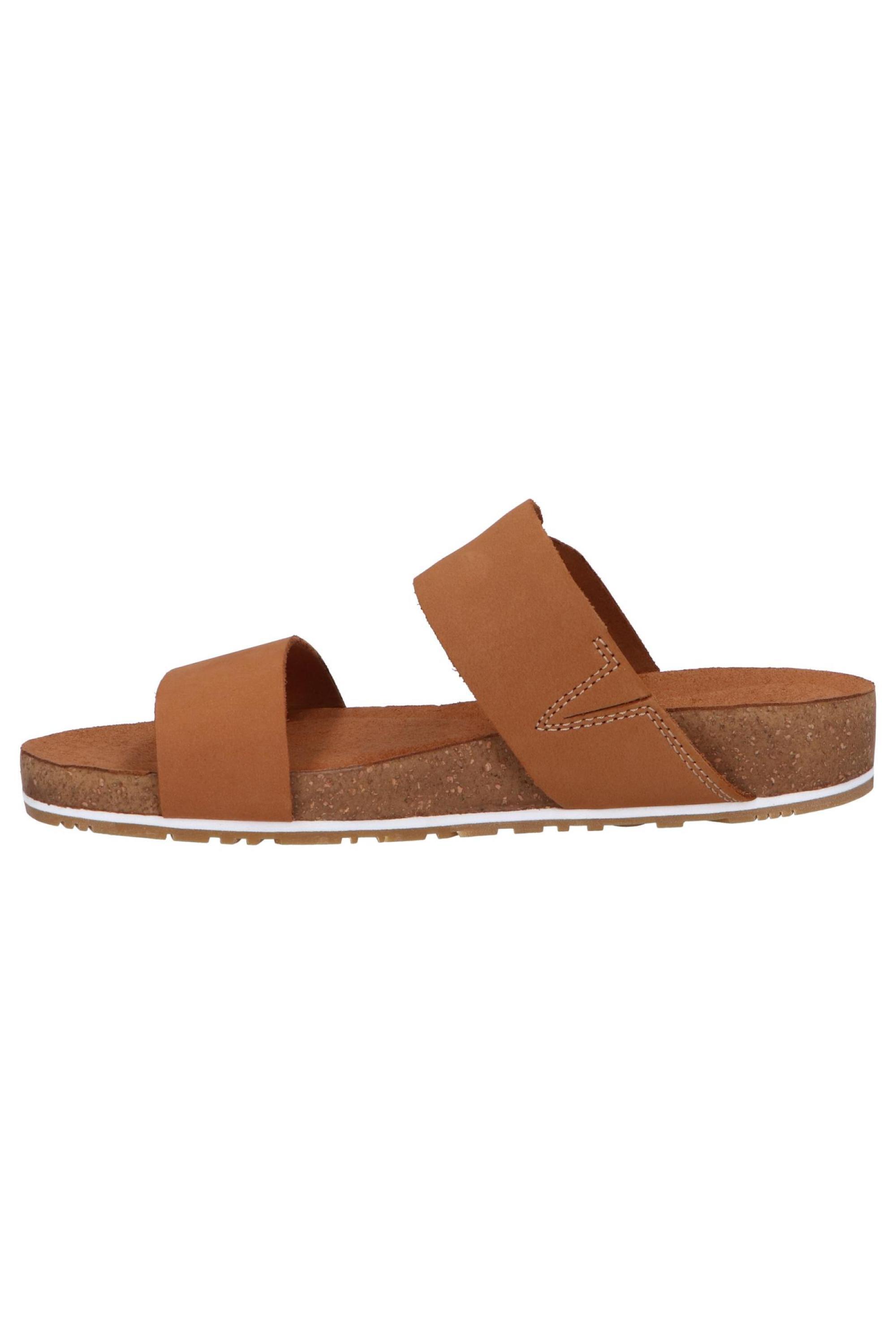 Klapki skórzane damskie brązowe TIMBERLAND MALIBU WAVES SLIDE RUST NUBUCK 4/6