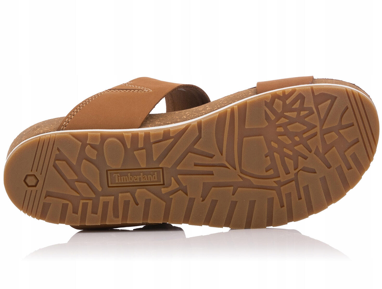 Klapki skórzane damskie brązowe TIMBERLAND MALIBU WAVES SLIDE RUST NUBUCK 6/6