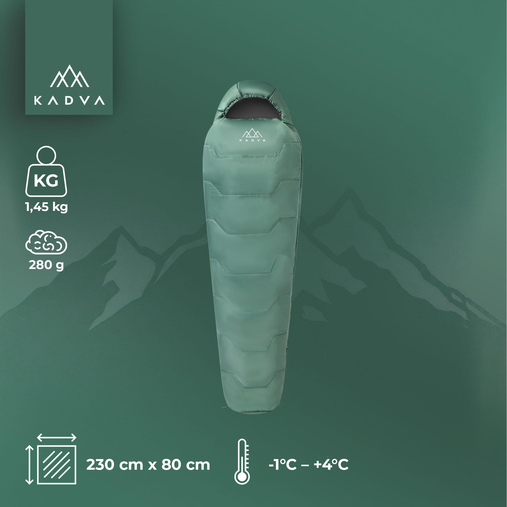 Saco de dormir KADVA Mumio L 2/7