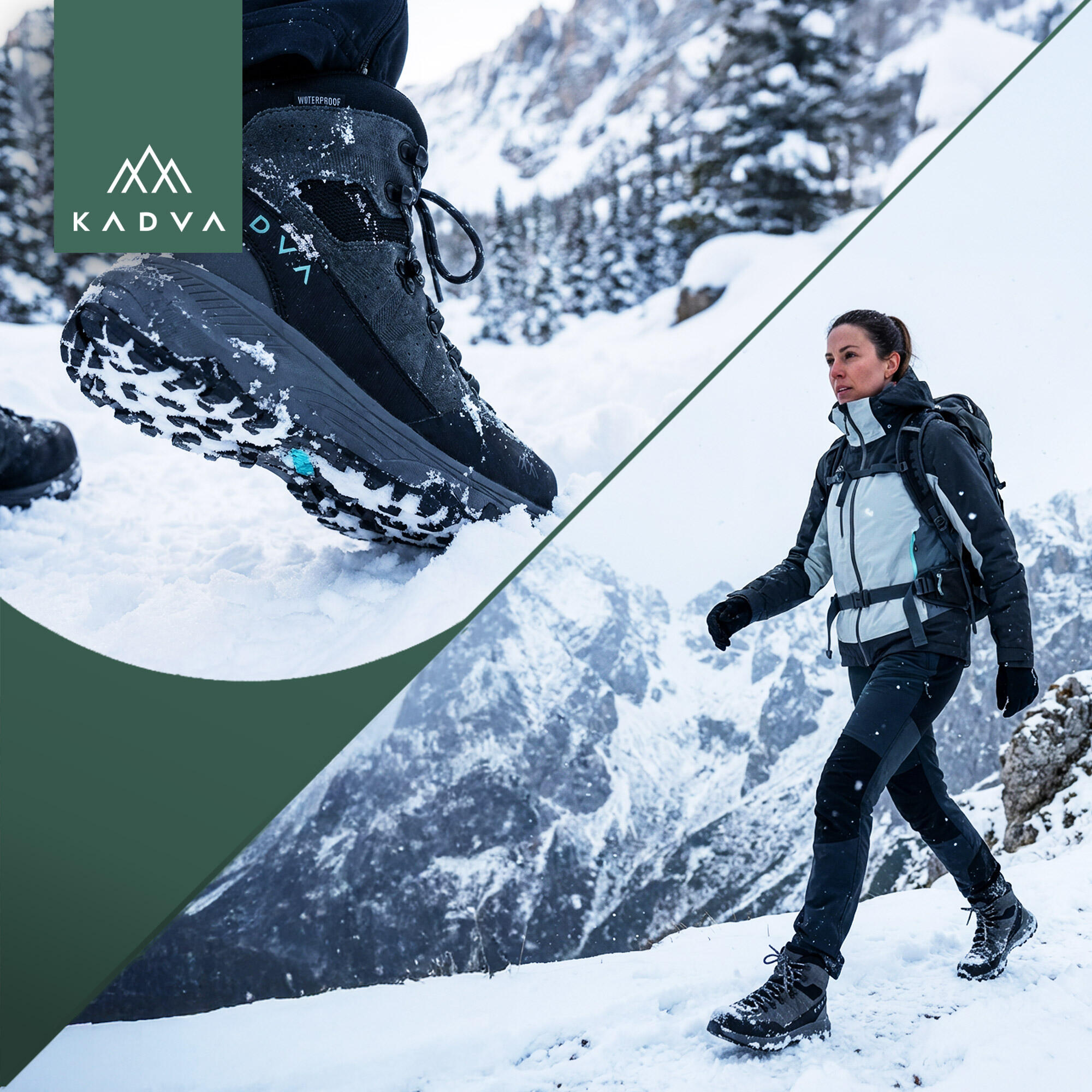 Botas de trekking femininas KADVA Stride Mid à prova d'água 6/6