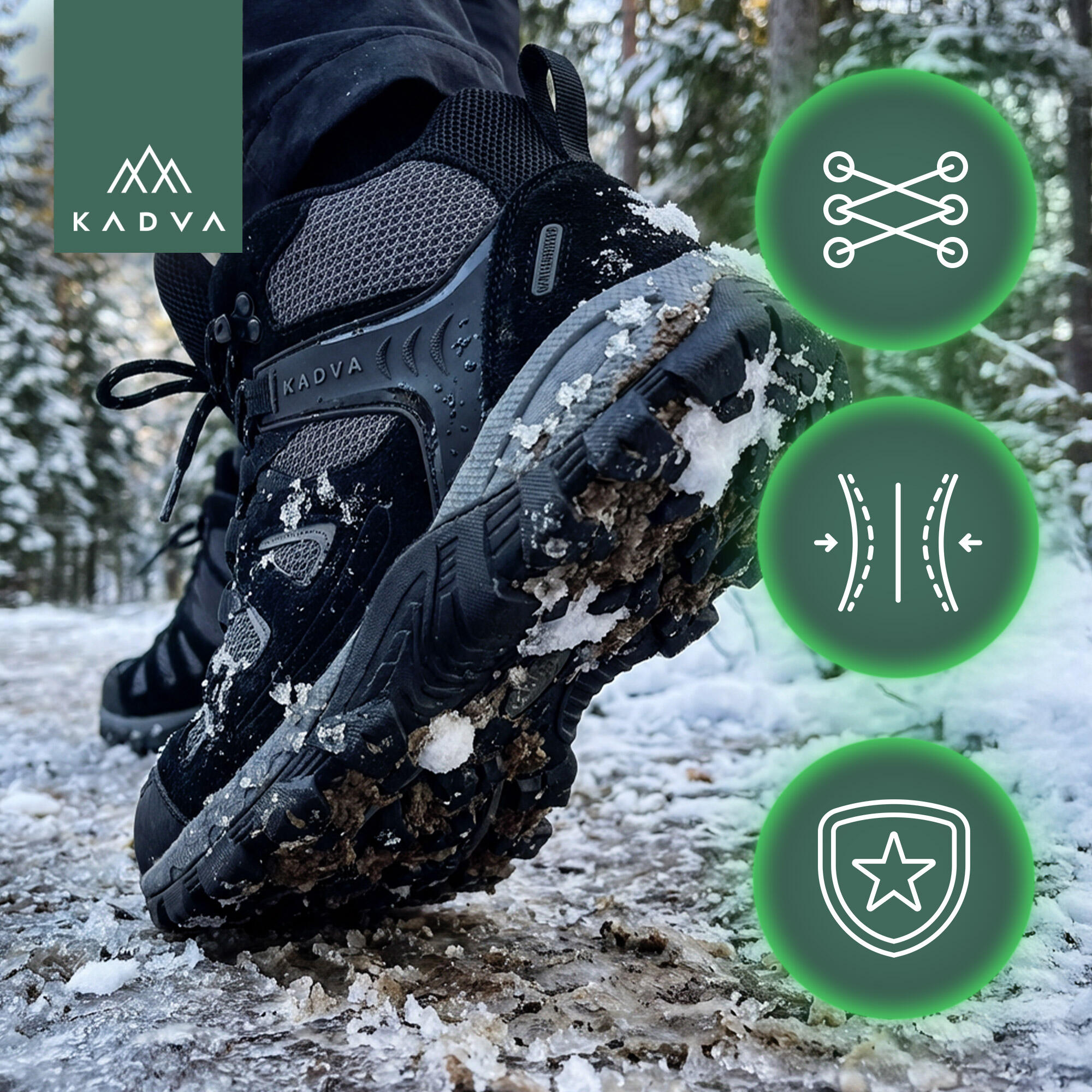 Sapatos de trekking masculinos KADVA Traver Mid WP 4/7