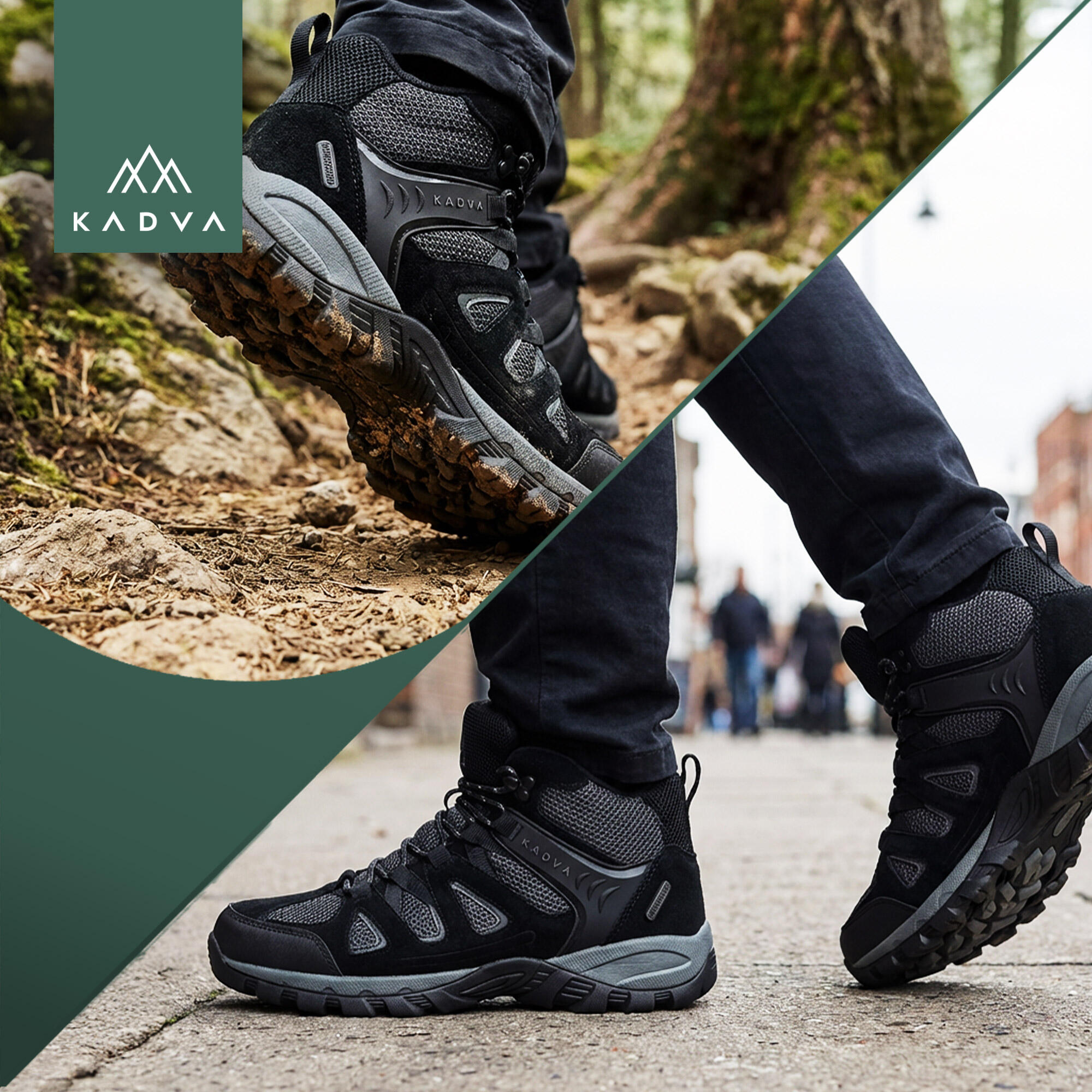 Sapatos de trekking masculinos KADVA Traver Mid WP 6/7