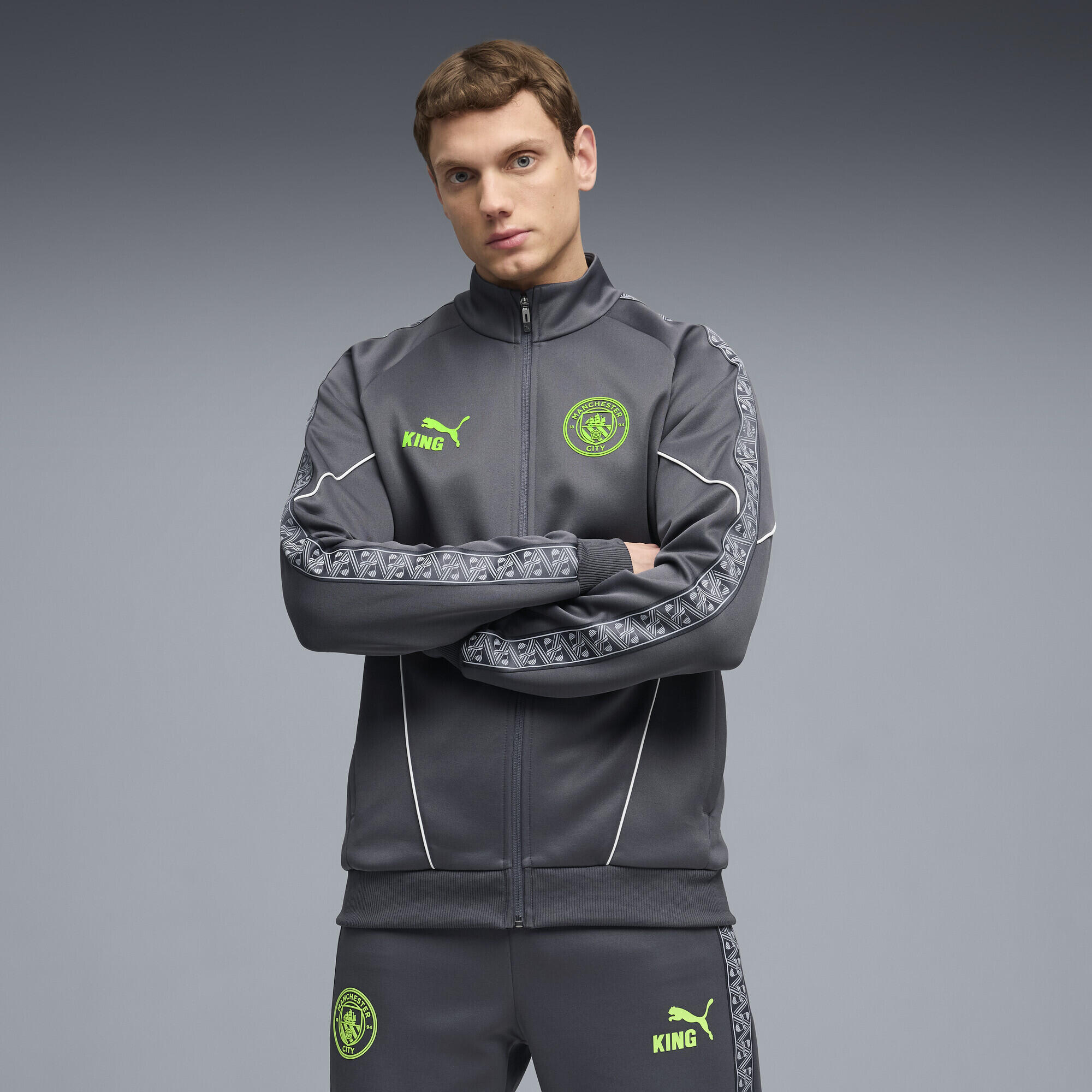 Casaco desporto homem logótipo Manchester City King Anthem PUMA 2/6
