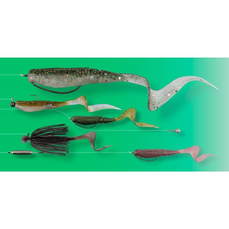 Shad Jackall Rhythm grub, 6 cm, kuwase, 4 buc / plic